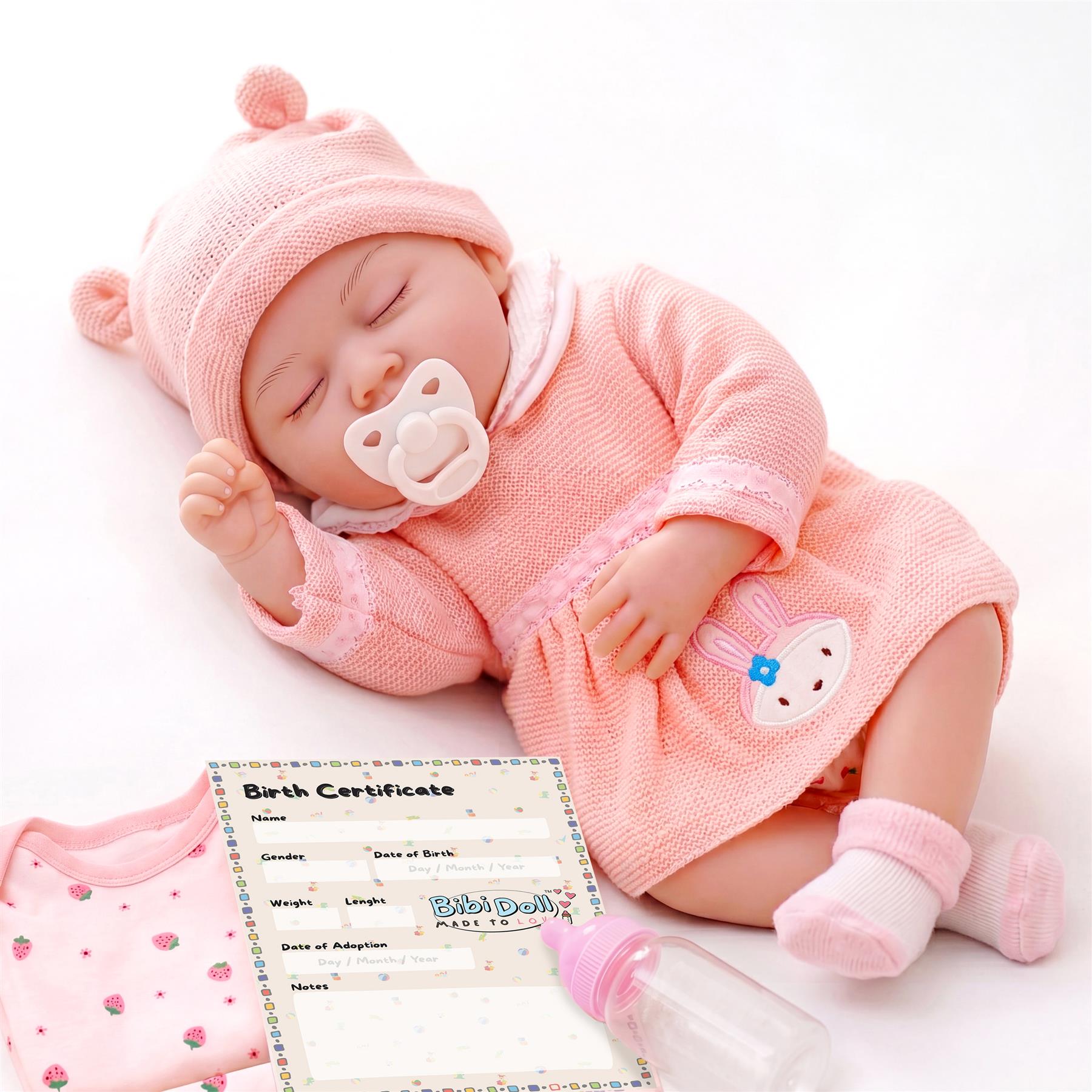 BiBi Doll Reborn Sleeping Girl "Rose" (50 cm / 20")