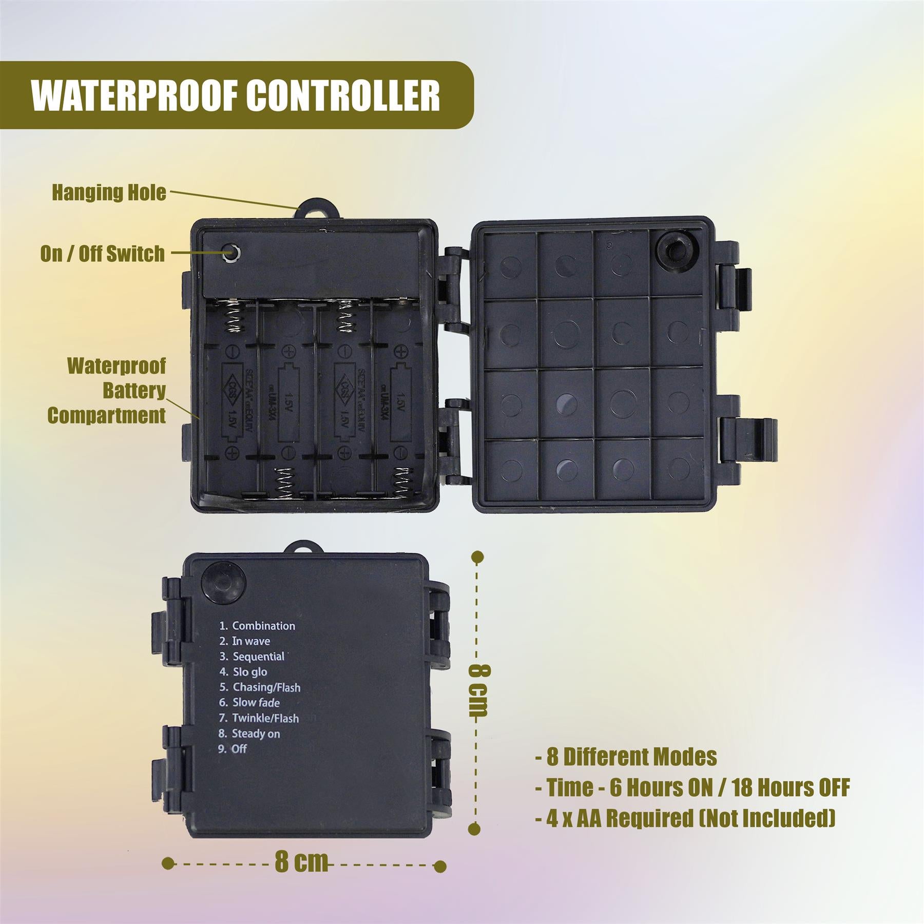 300 LED Cluster Christmas Lights - Warm White by GEEZY - The Magic Toy Shop