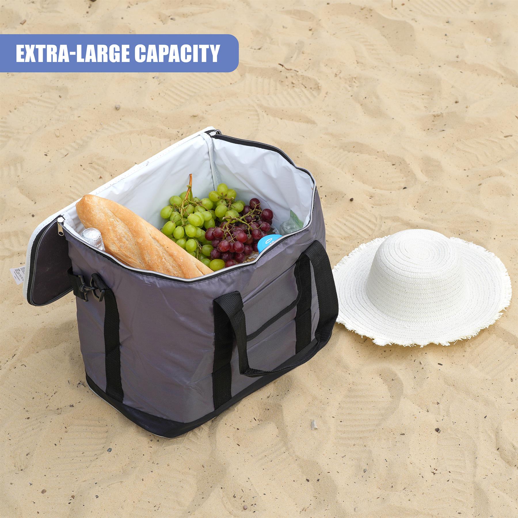 Extra Large 60 Can 30L Insulated Cool Bag Cooler Picnic Drinks Carrier Tote by Geezy - The Magic Toy Shop