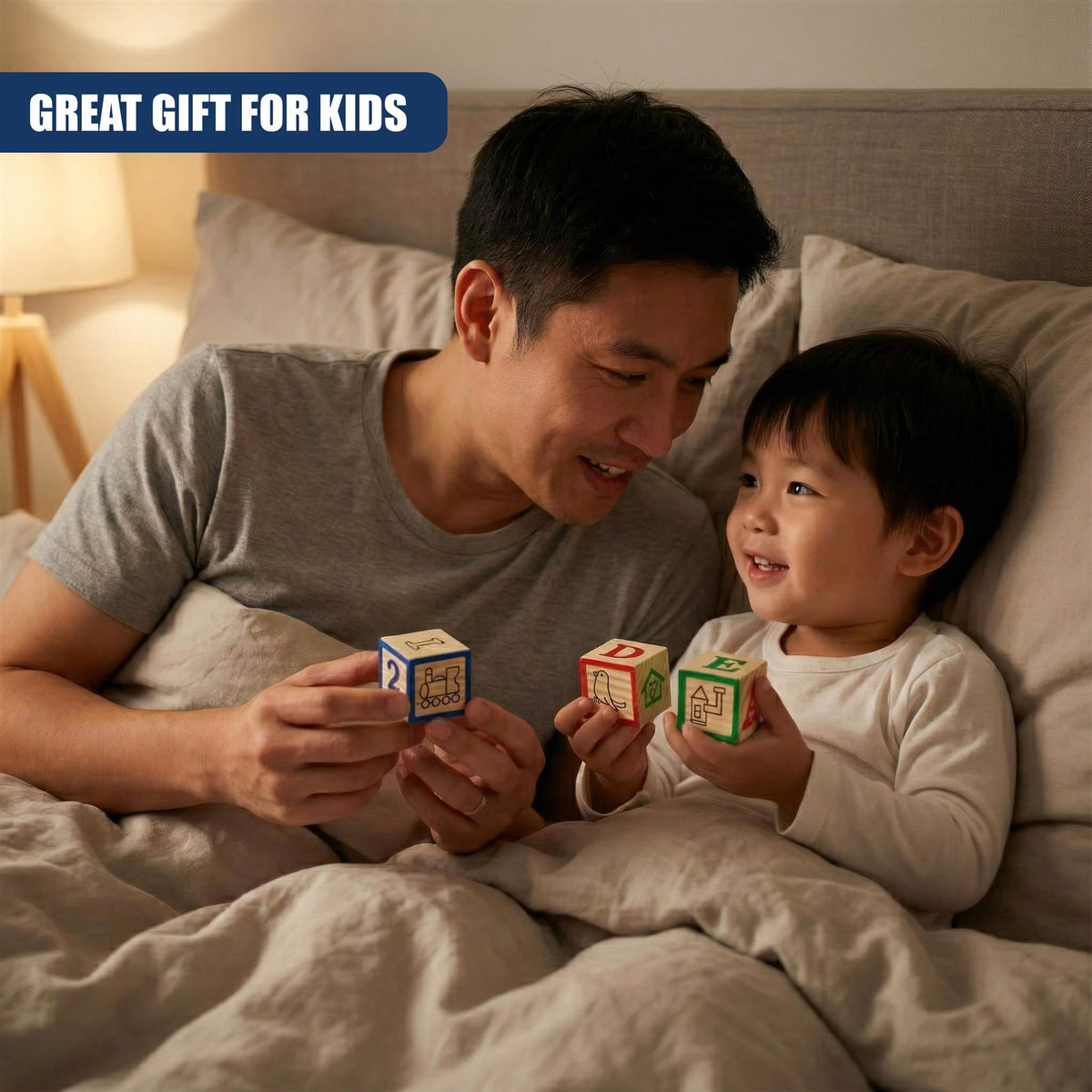 Wooden Block Set ABC 123 Number Block Set