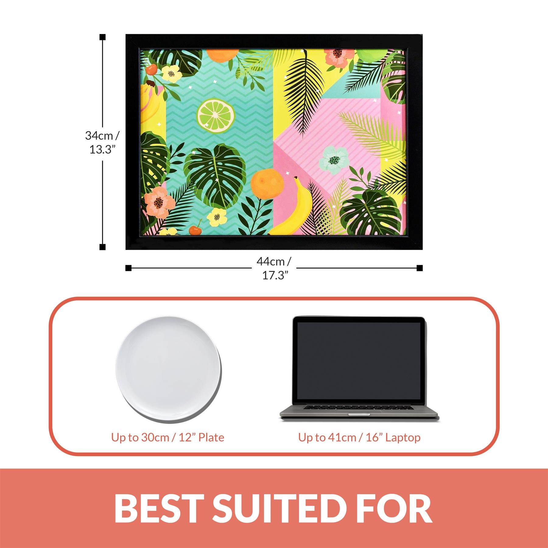 Tropical Fruit Lap Tray With Bean Bag Cushion by Geezy - The Magic Toy Shop