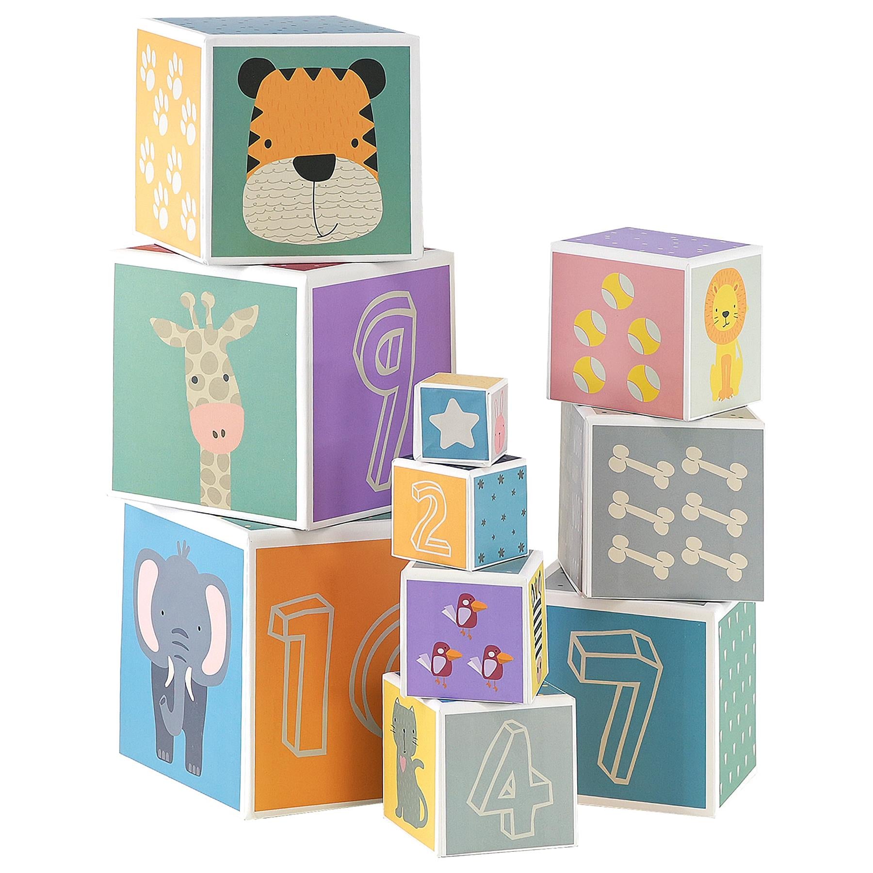 Large Nesting & Stacking Blocks Cubes Set by The Magic Toy Shop - The Magic Toy Shop
