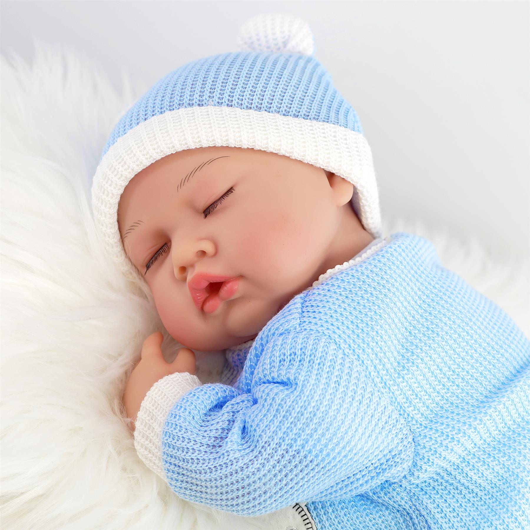 BiBi Doll Reborn Sleeping Boy "Periwinkle" (50 cm / 20") by BiBi Doll - The Magic Toy Shop