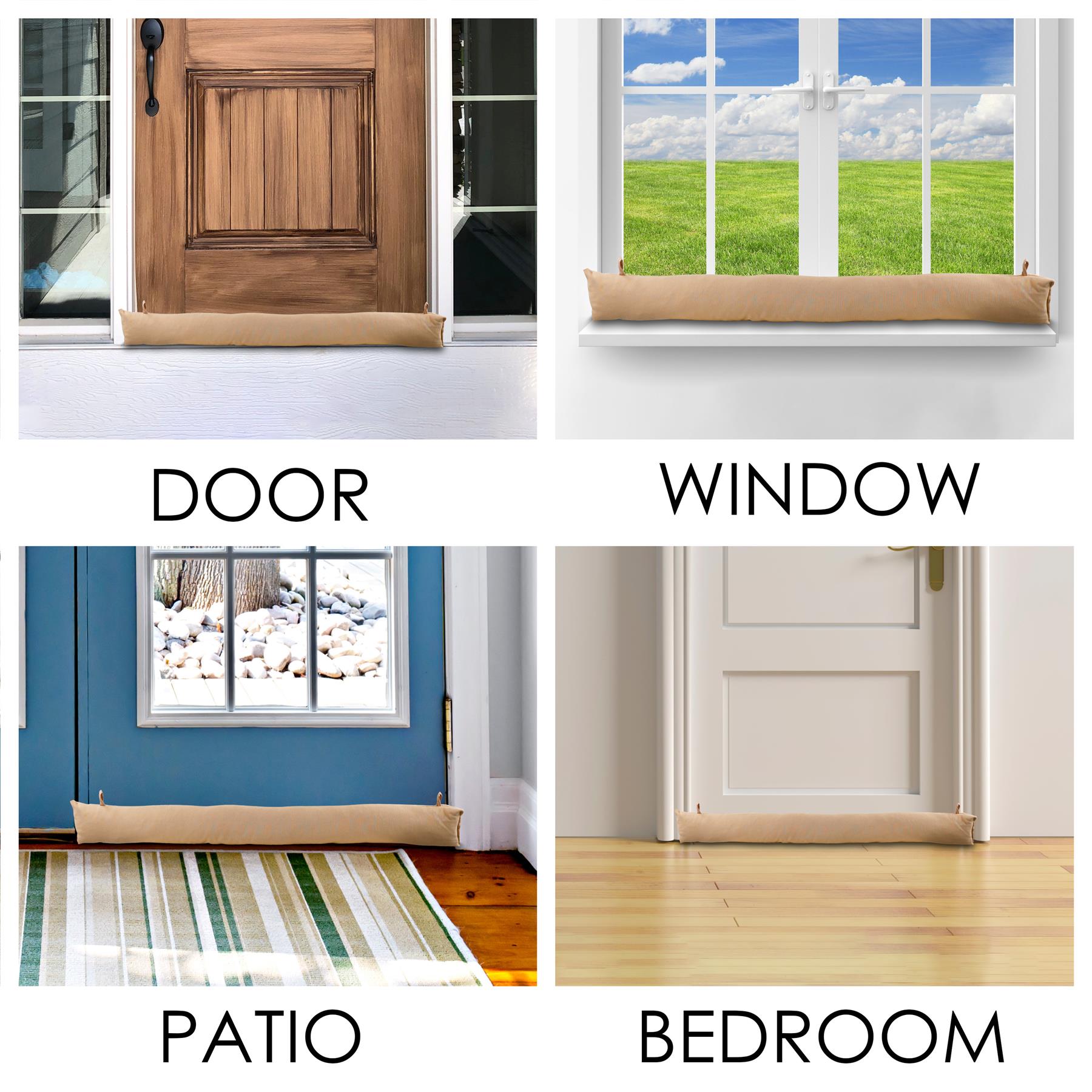 Plain Fabric Beige Draught Excluder by GEEZY - The Magic Toy Shop