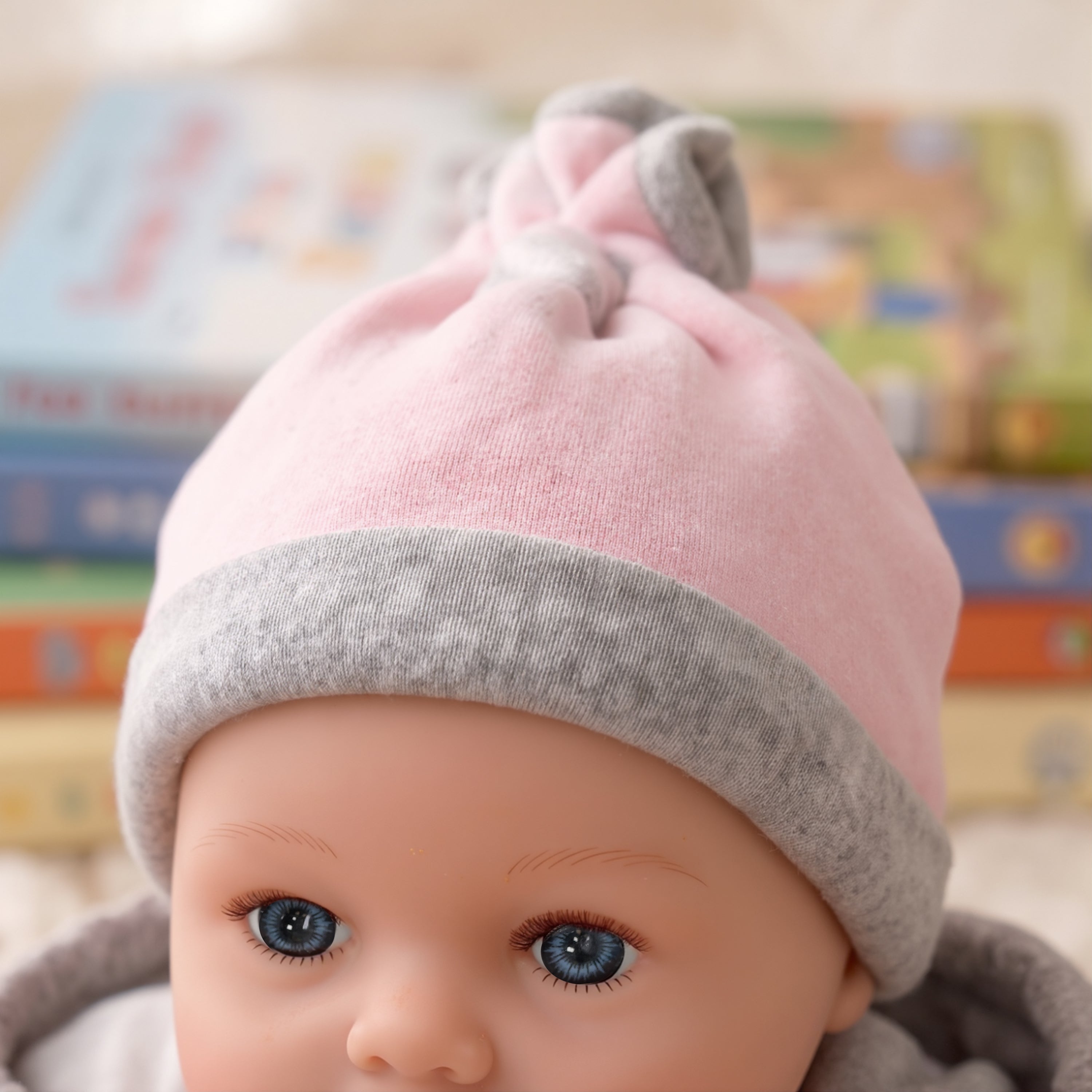 Baby Girl Doll With Dummy & Sounds Grey