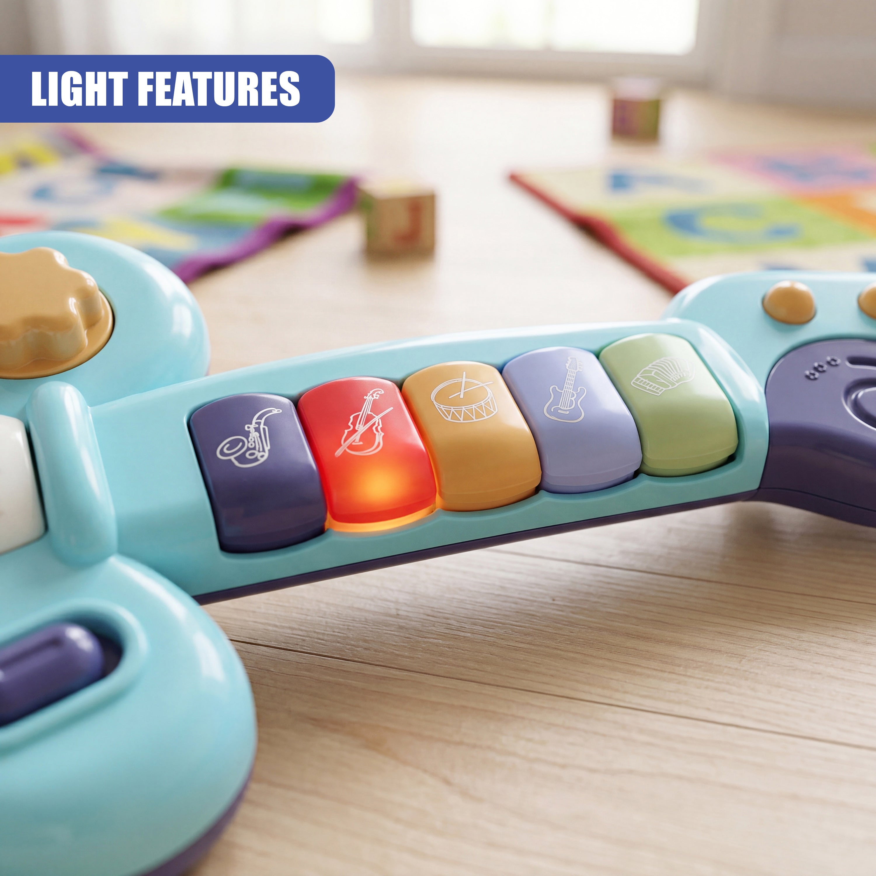 Toddler Guitar With Button Activated Musical Sounds