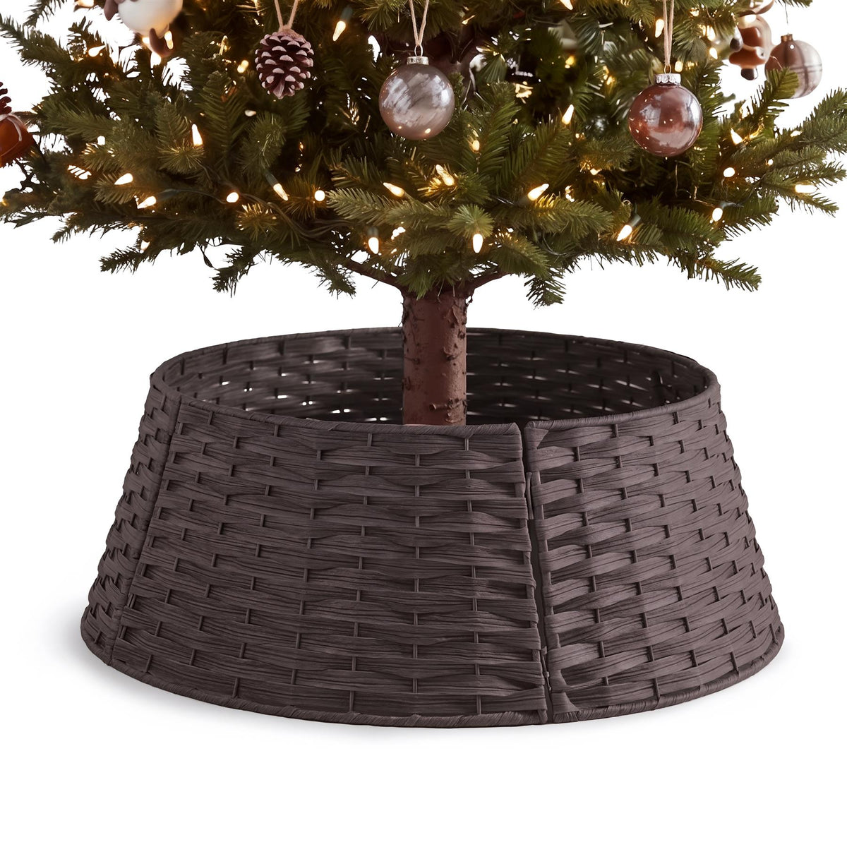 Brown Christmas Tree Skirt 65cm