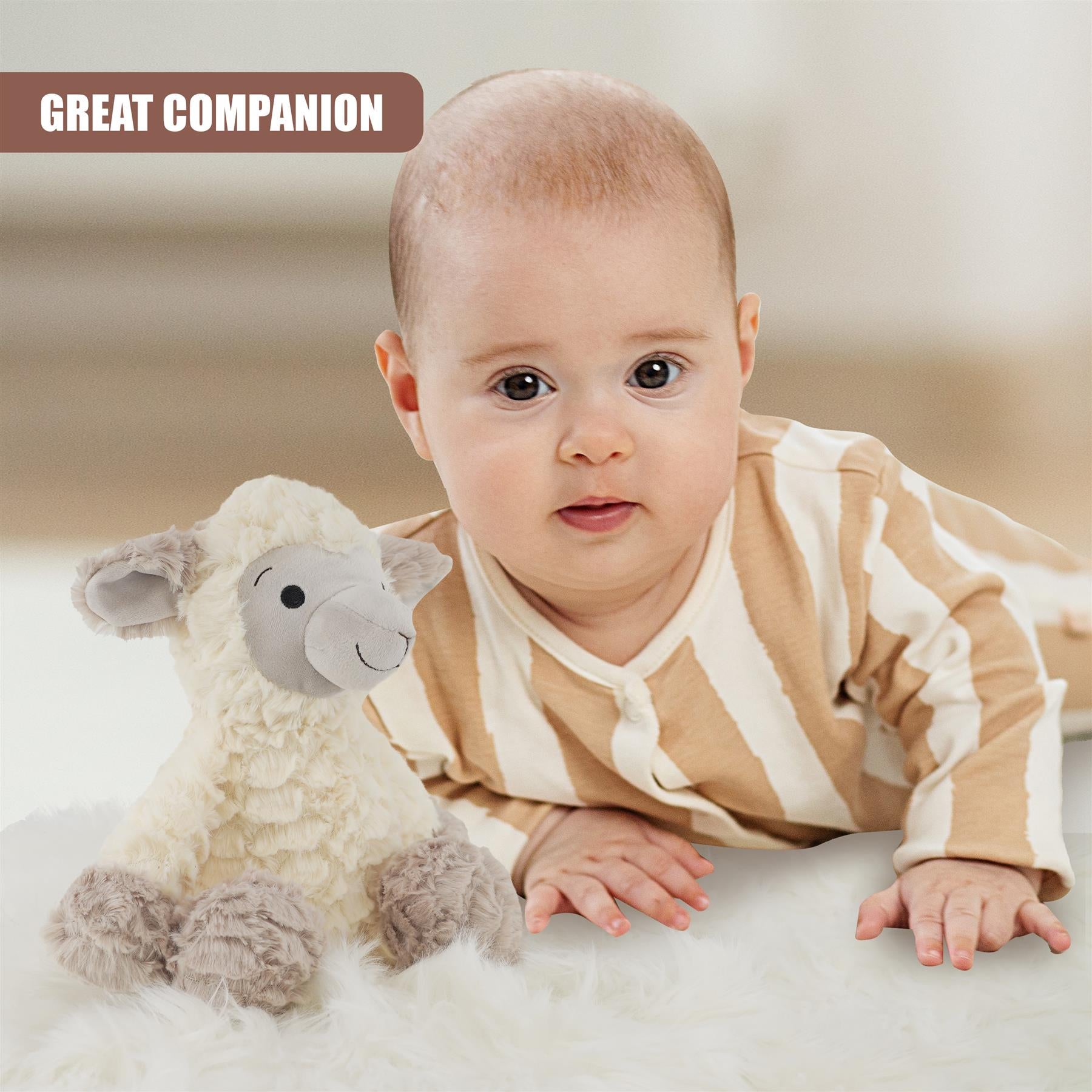 Plush Super Soft Lamb Cuddly Toy by The Magic Toy Shop - The Magic Toy Shop