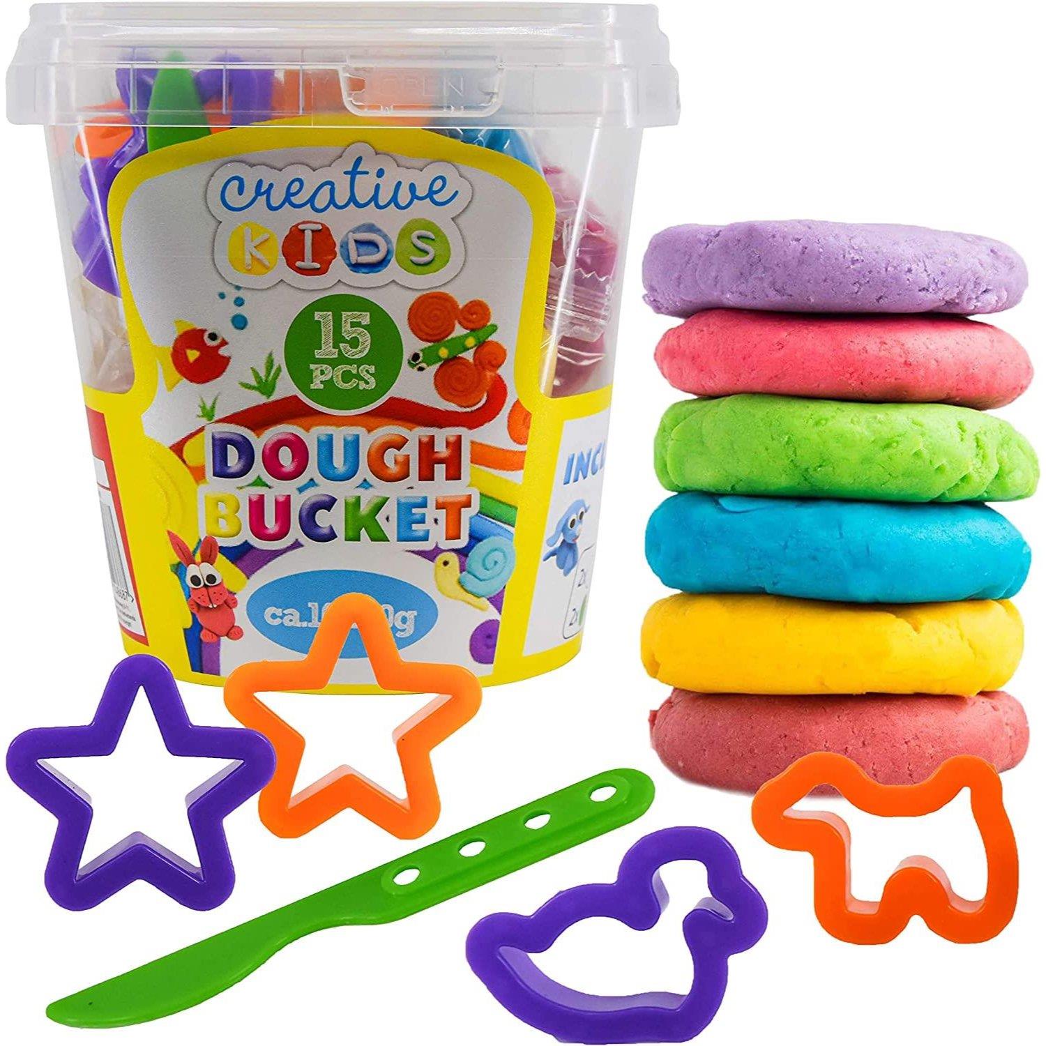 15 pcs Modelling Dough Bucket by The Magic Toy Shop - The Magic Toy Shop