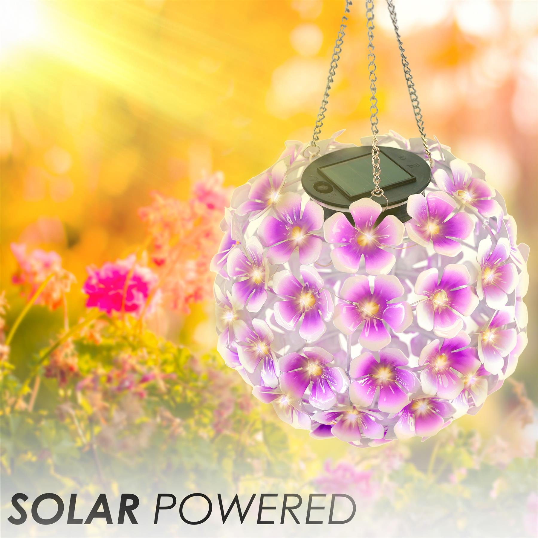 Solar Hanging Flower Ball Light by GEEZY - The Magic Toy Shop