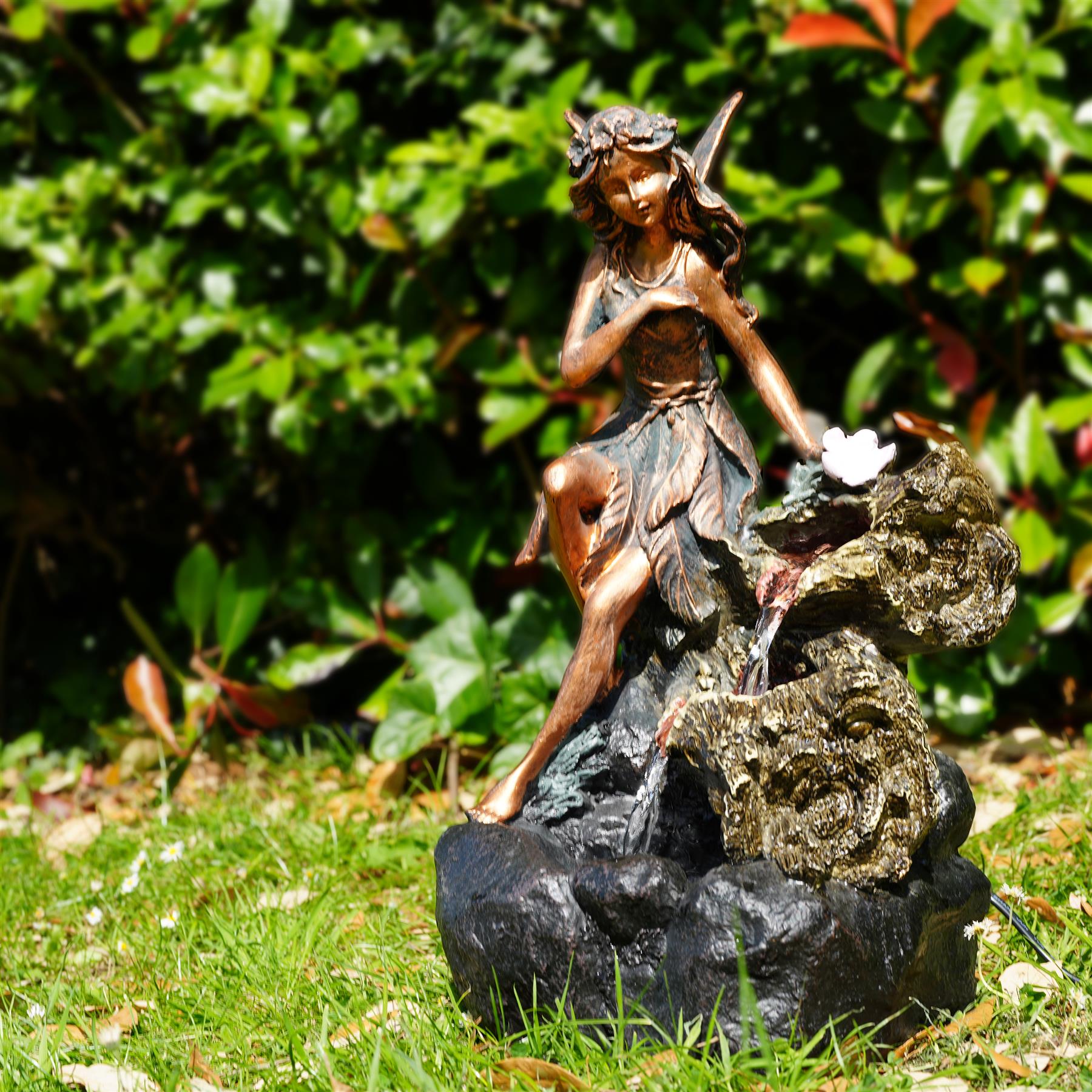 Fairy Water Feature Outdoor With LED by GEEZY - The Magic Toy Shop