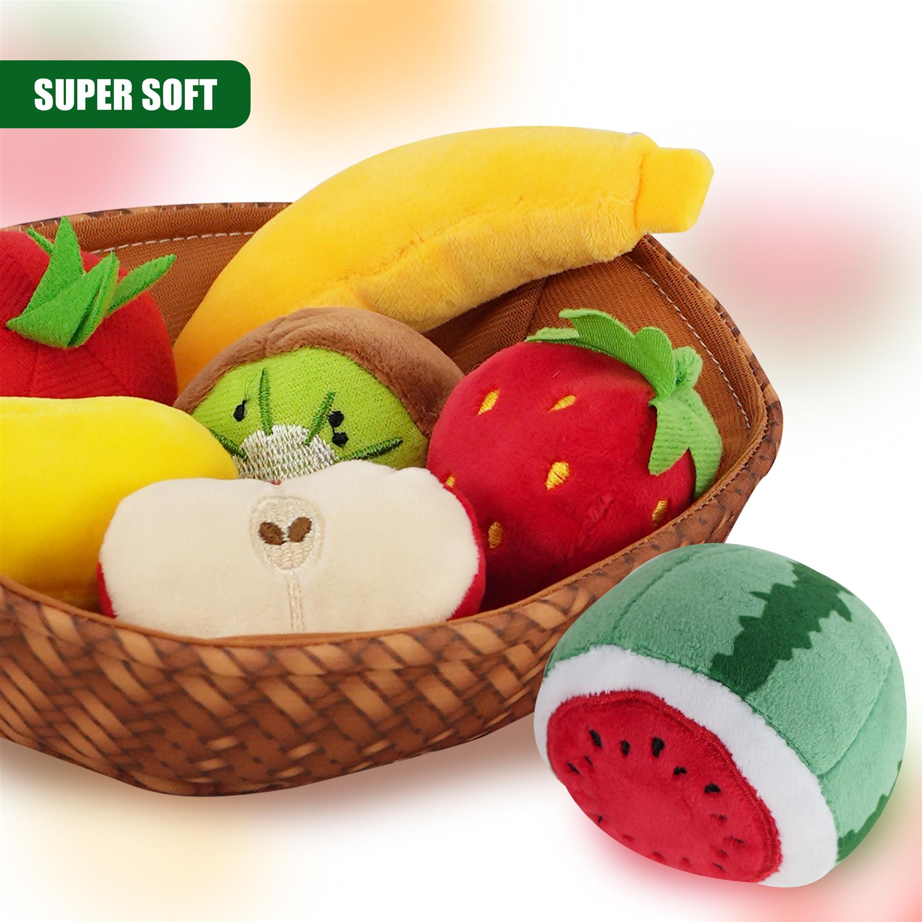 Fabric Fruit Basket Toy Set by The Magic Toy Shop - The Magic Toy Shop