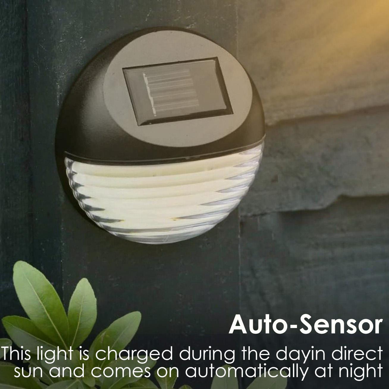 10 x Solar LED Fence Lights Black by GEEZY - The Magic Toy Shop