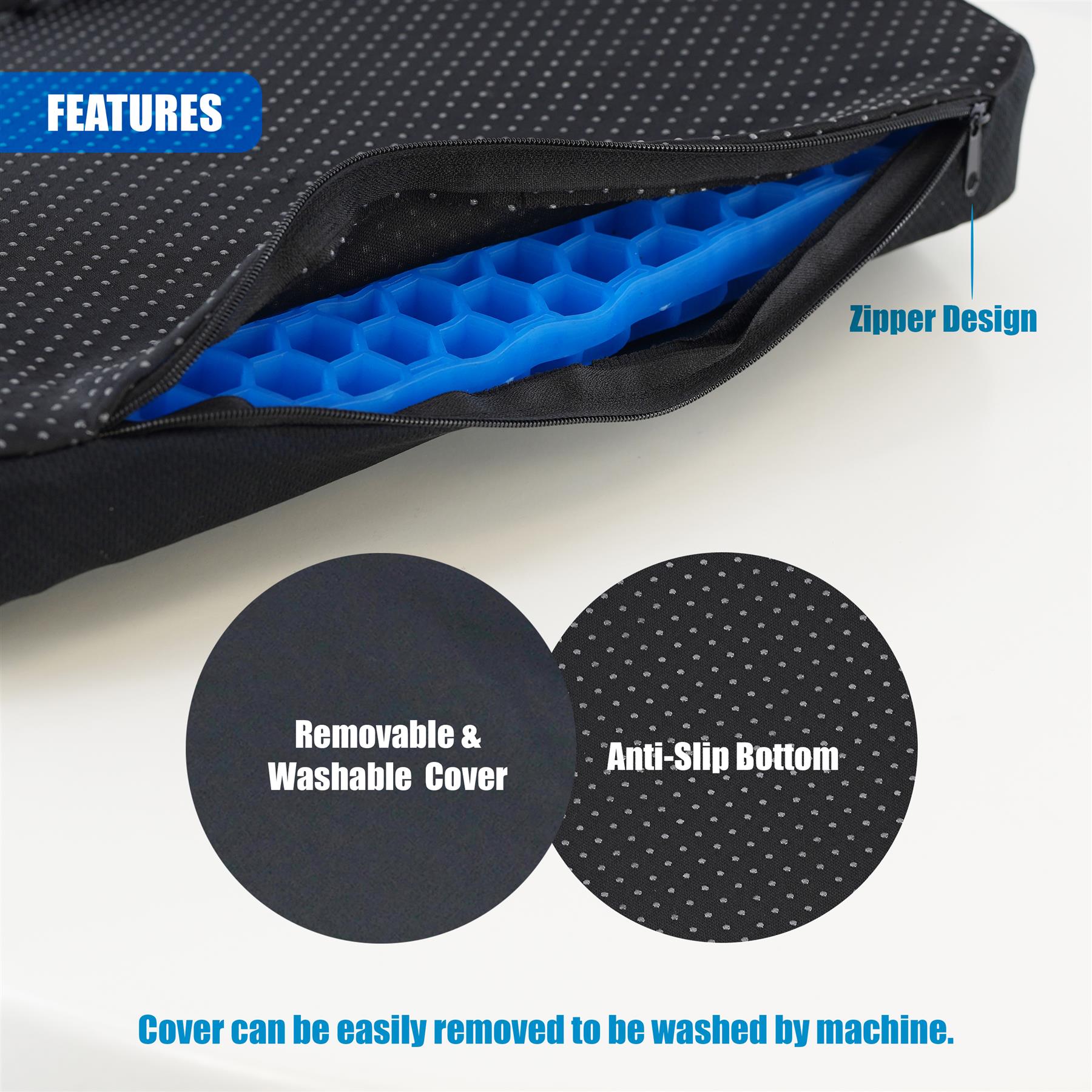 Orthopaedic Gel Seat Cushion by GEEZY - The Magic Toy Shop