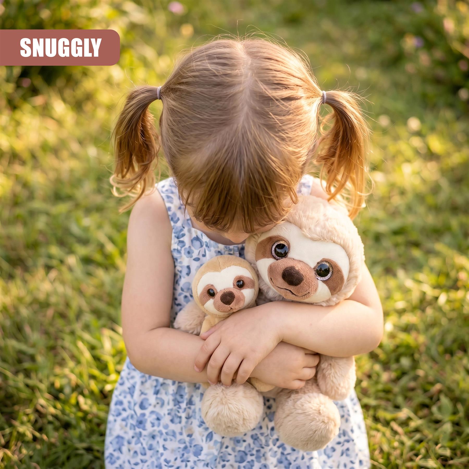 9" Mum & Baby Sloth Soft Toy