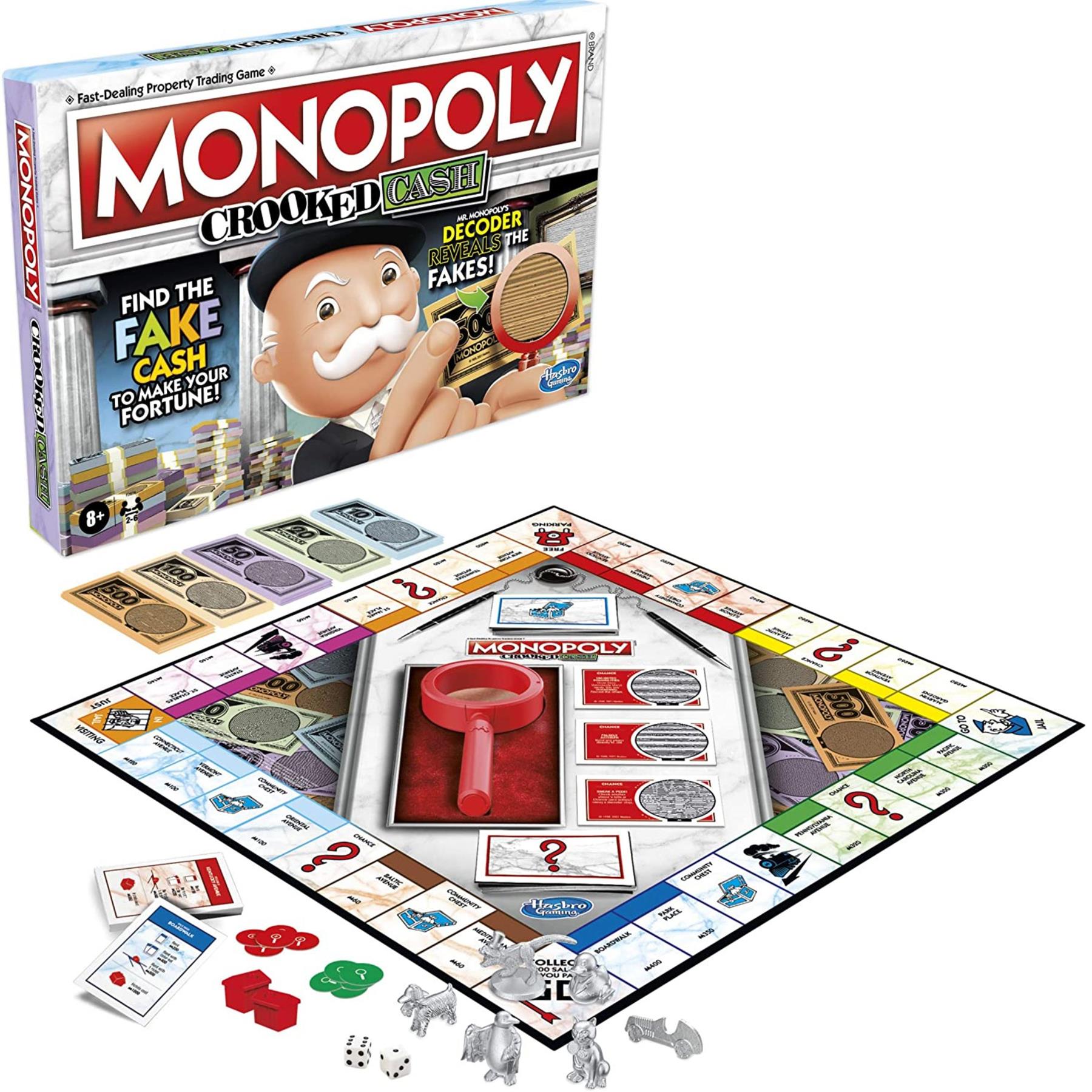 Monopoly Crooked Cash Edition Board game by Monopoly - The Magic Toy Shop