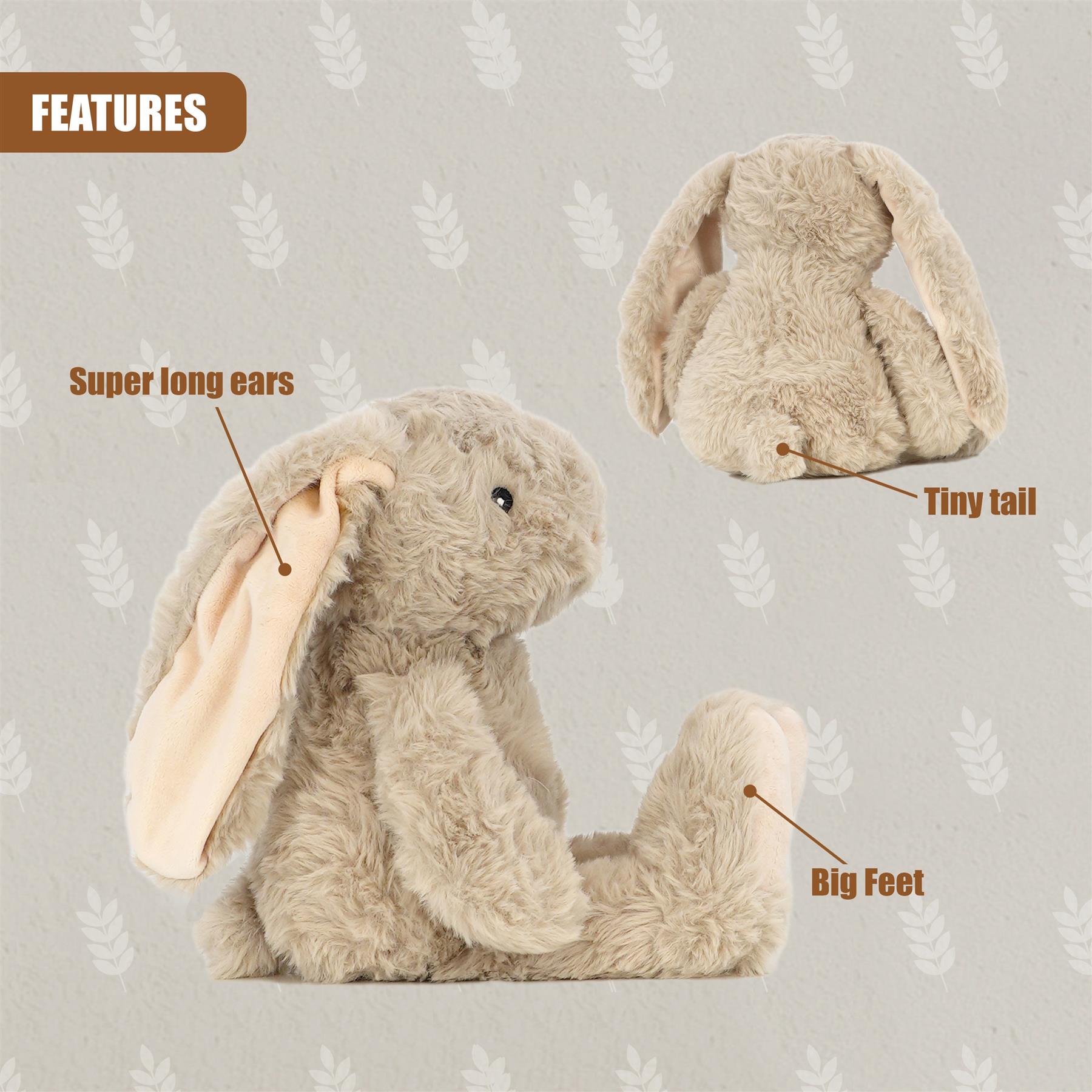 Plush Beige Bunny Rabbit by The Magic Toy Shop - The Magic Toy Shop