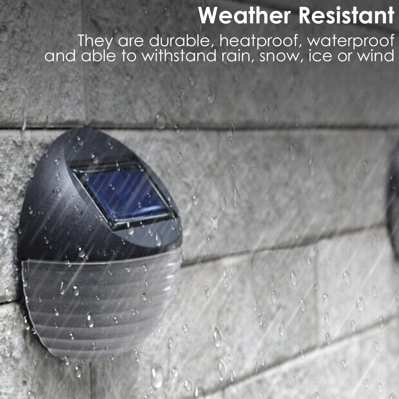 10 x Solar LED Fence Lights Black by GEEZY - The Magic Toy Shop