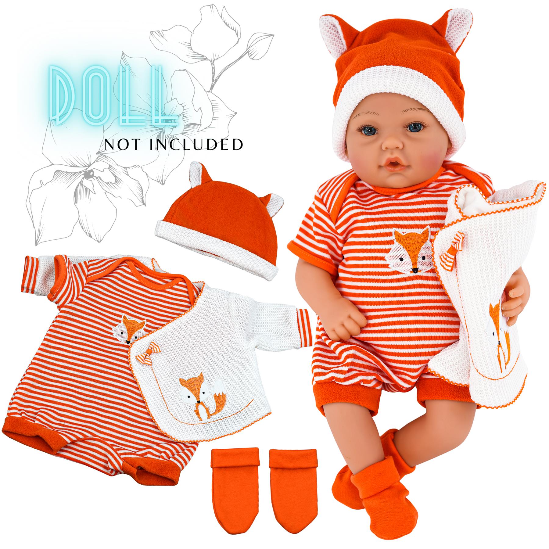BiBi Outfits - Reborn Doll Clothes (Fox) (50 cm / 20") by BiBi Doll - The Magic Toy Shop