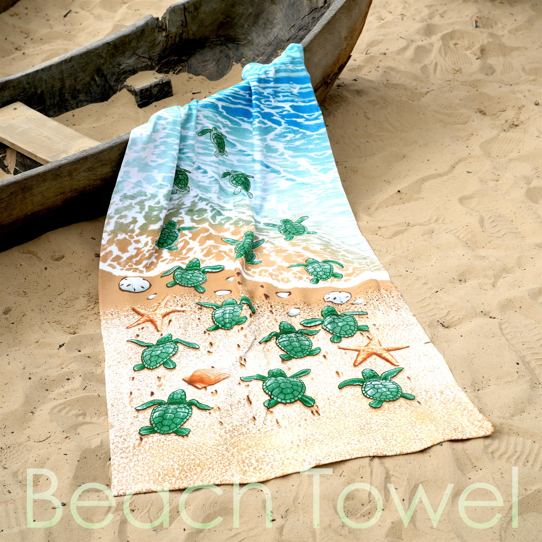 Turtles Design Large Towel by Geezy - The Magic Toy Shop