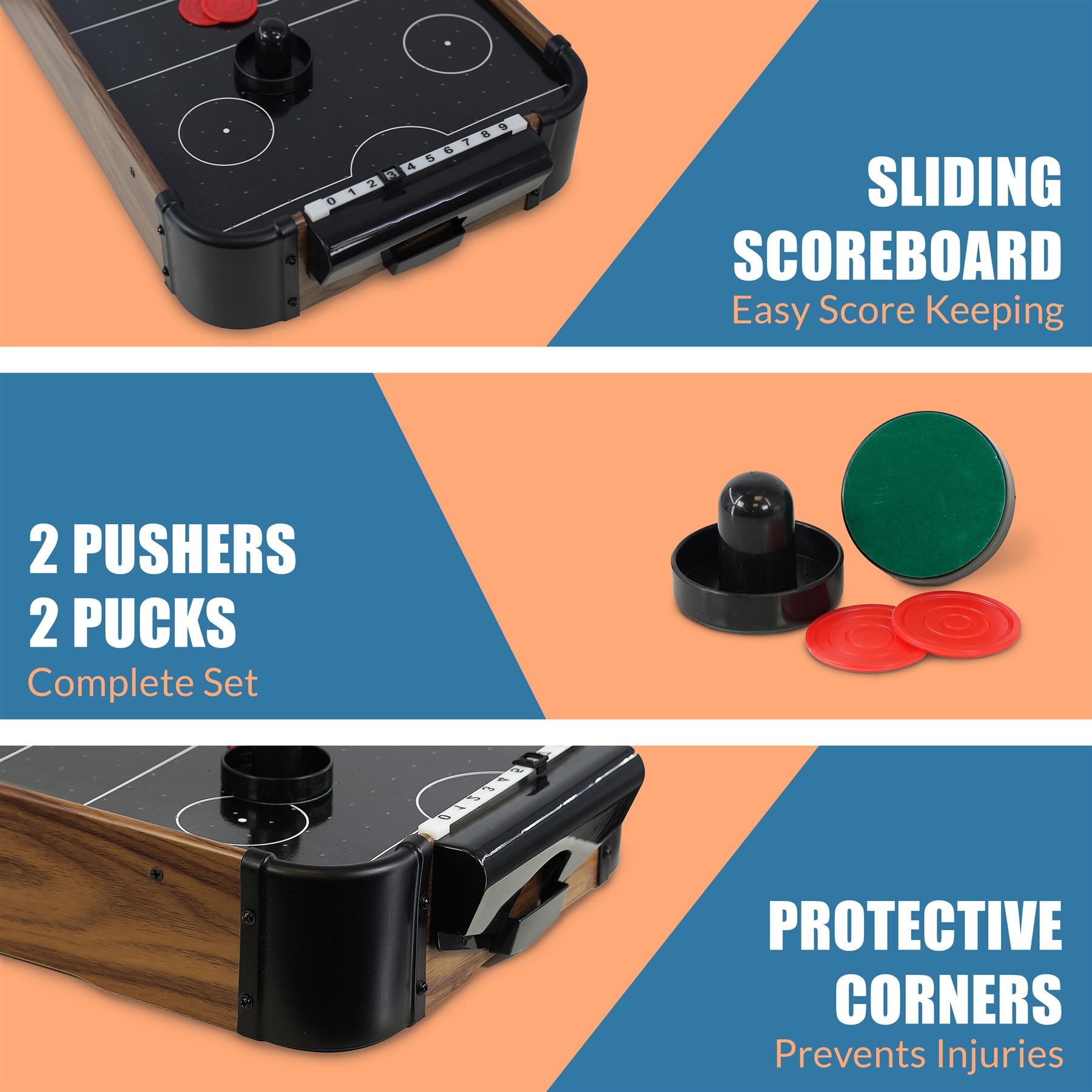 Wooden Mini Air Hockey Table by The Magic Toy Shop - The Magic Toy Shop