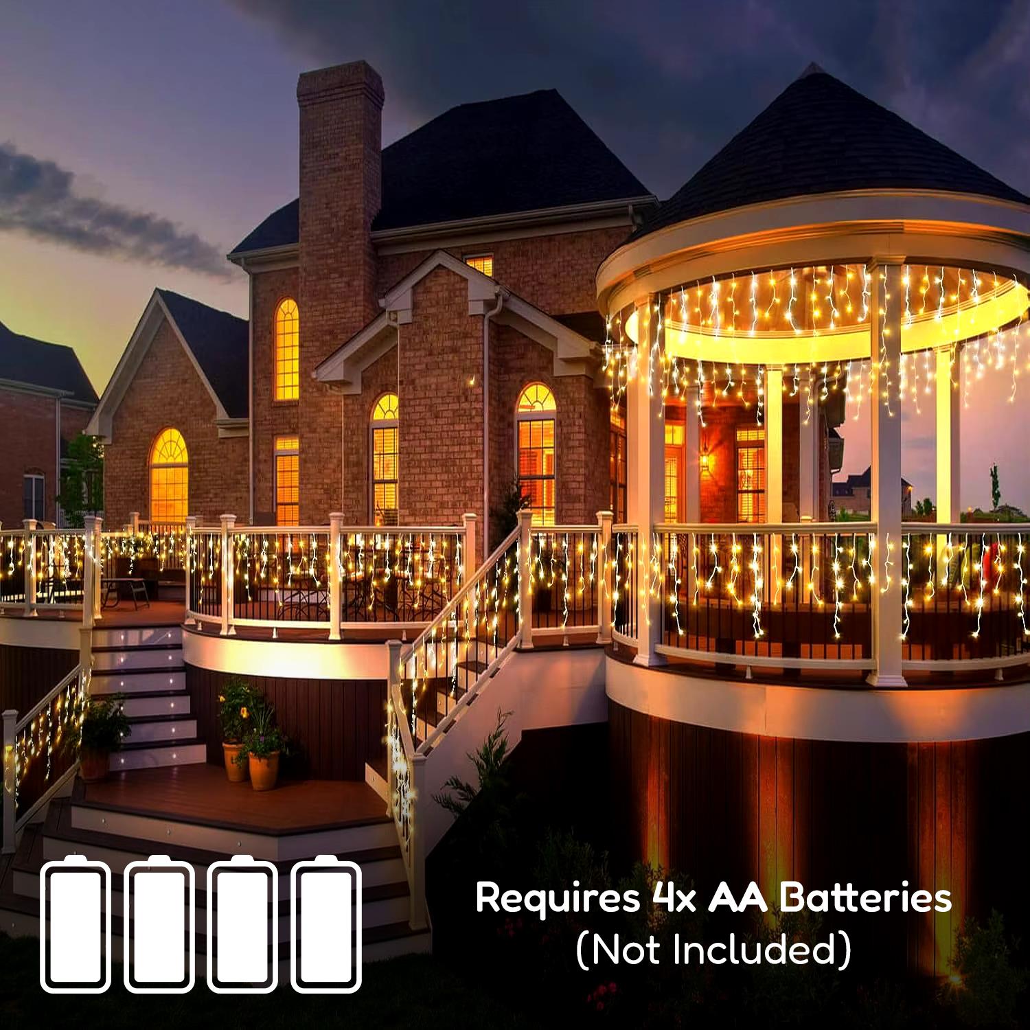 200 Warm White & White Fairy Light With Timer by The Magic Toy Shop - The Magic Toy Shop