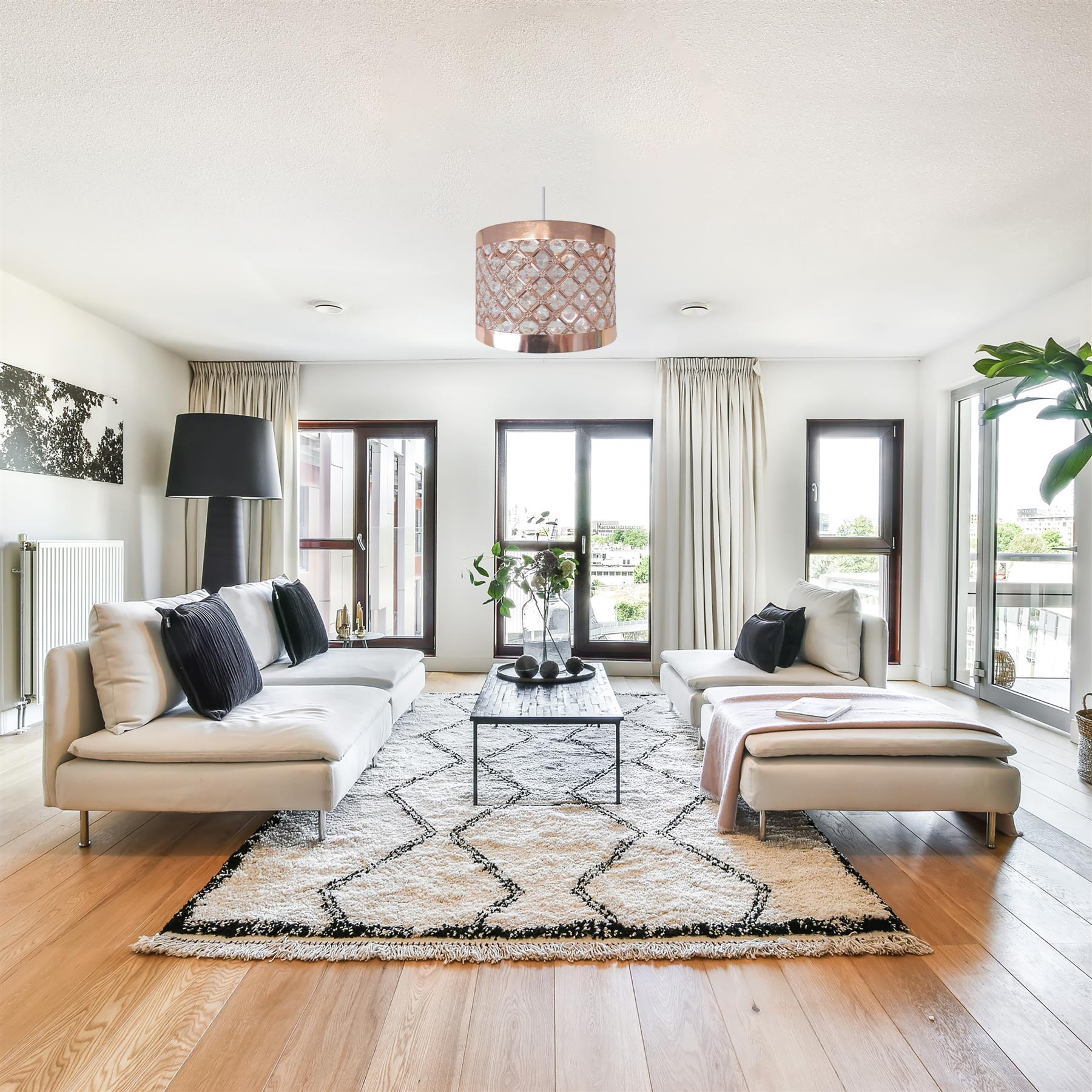 Copper Ceiling Pendant Light Lamp Shade by Moda - The Magic Toy Shop