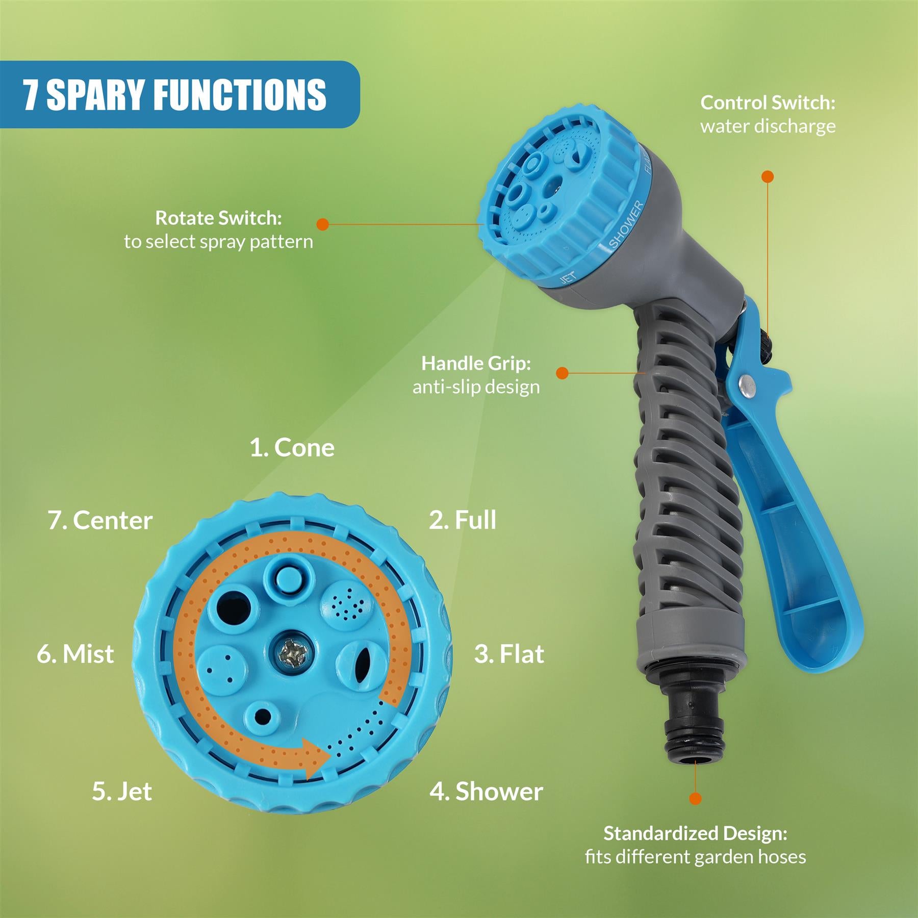 Garden Hose Reel Set - 5 Pcs by GEEZY - The Magic Toy Shop