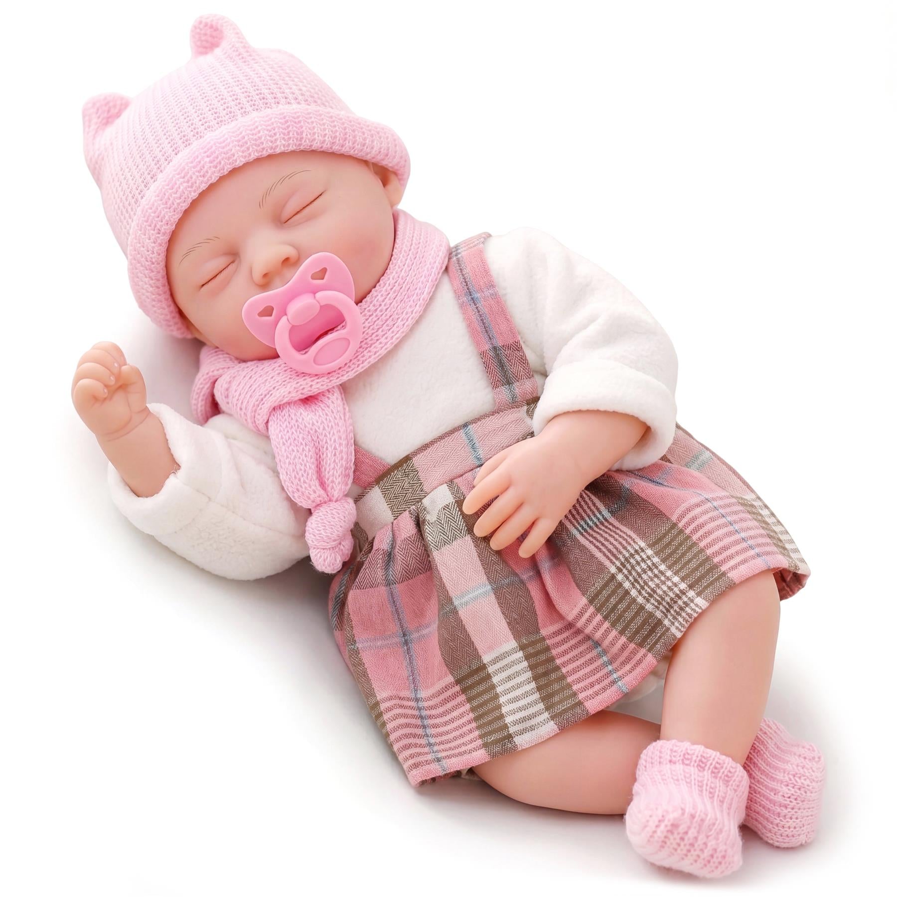 BiBi Baby Doll - Pink Tartan (45 cm / 18")