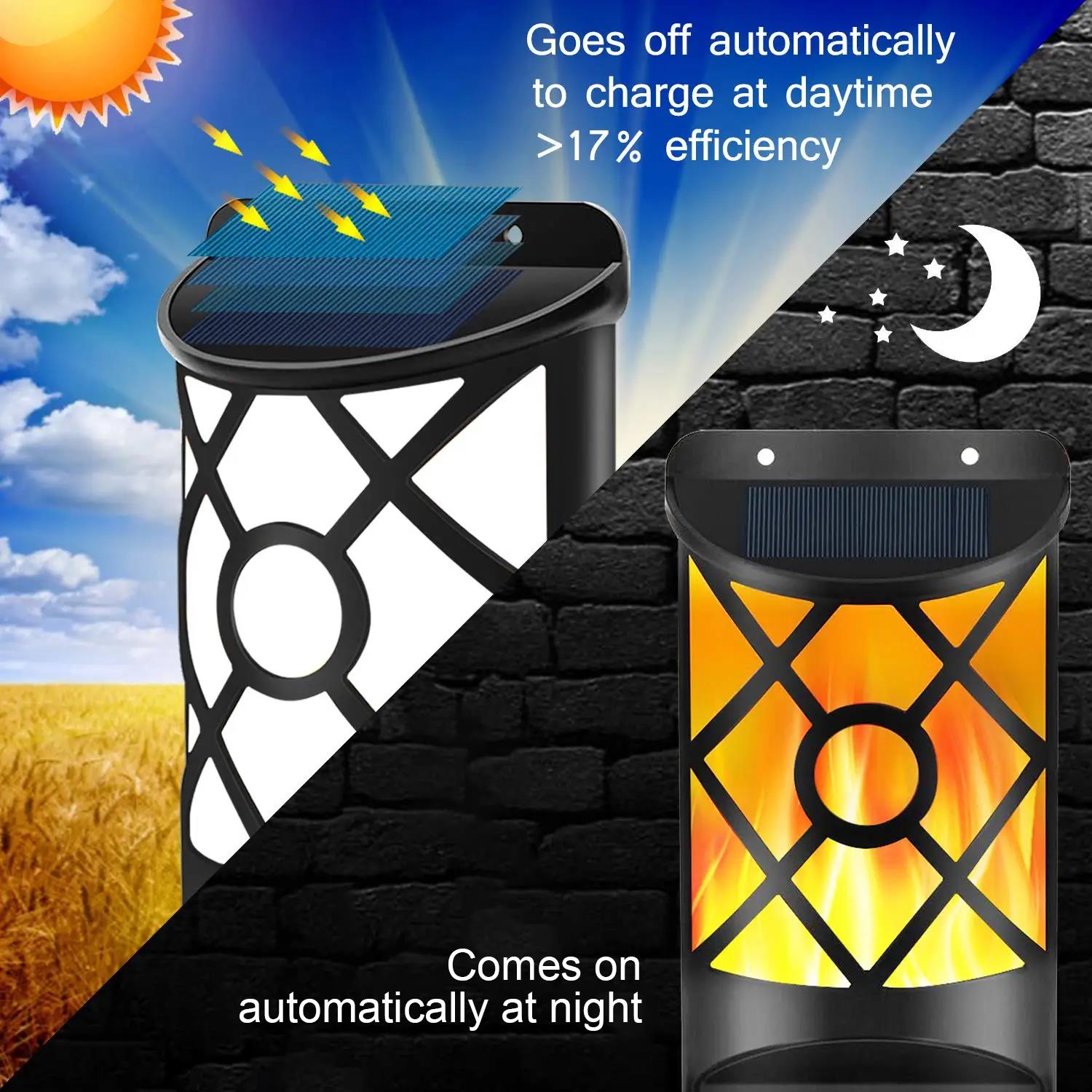 Solar Powered LED Flame Light Wall Mounted by GEEZY - The Magic Toy Shop