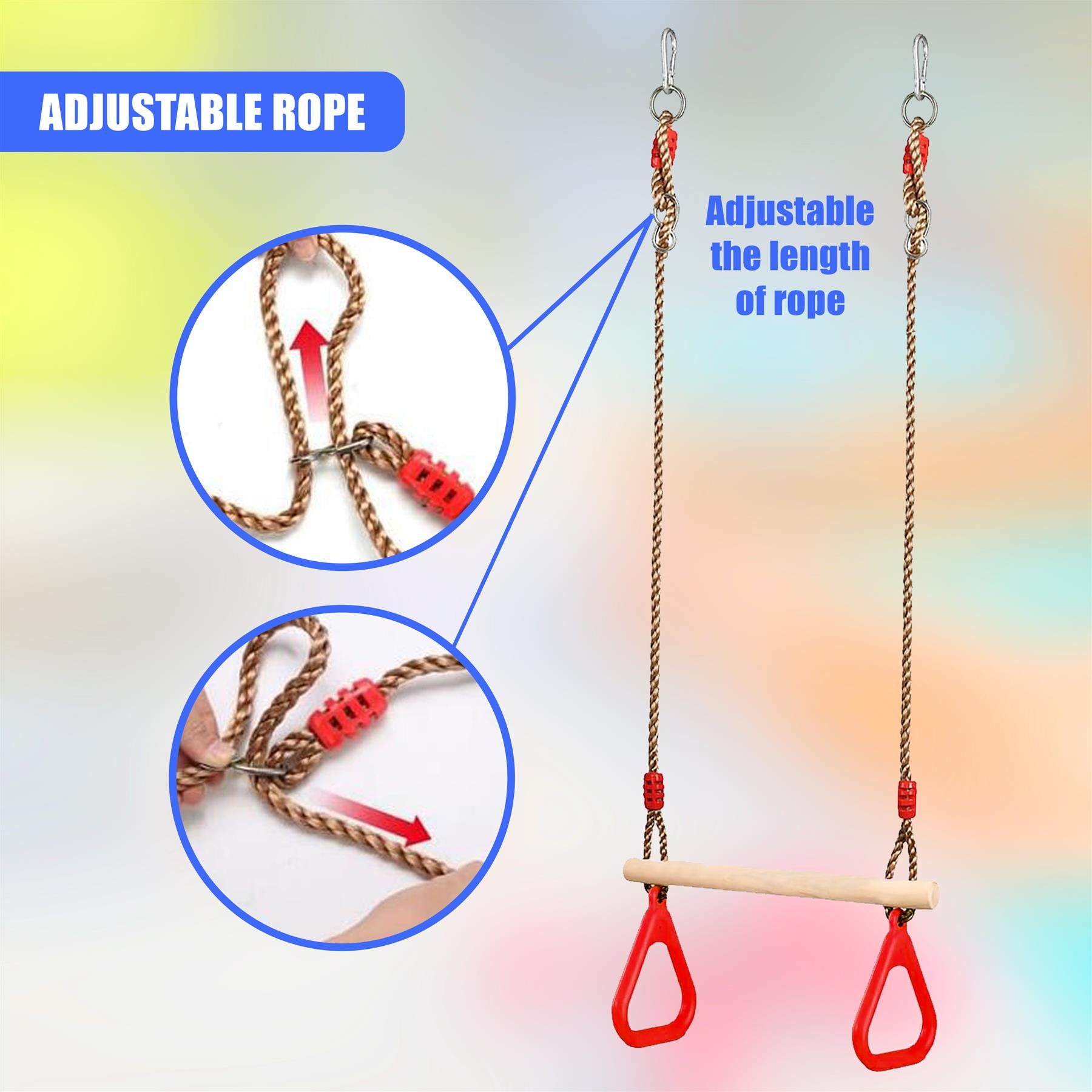 Trapeze Swing & Plate Seat by The Magic Toy Shop - The Magic Toy Shop