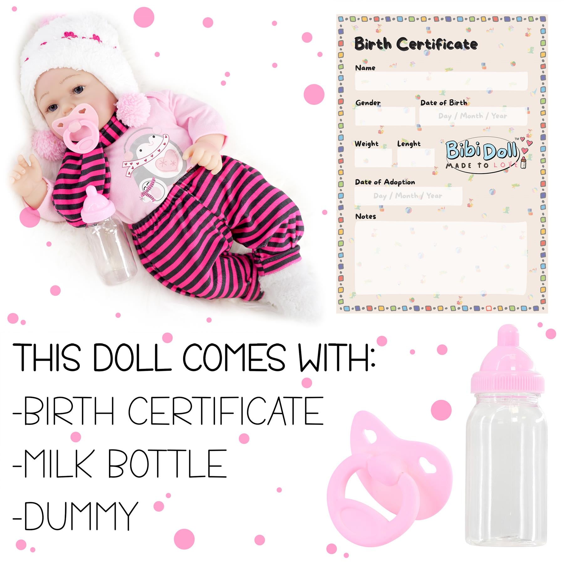 BiBi Reborn Awake Girl "Snowflake" (43 cm / 17") by BiBi Doll - The Magic Toy Shop