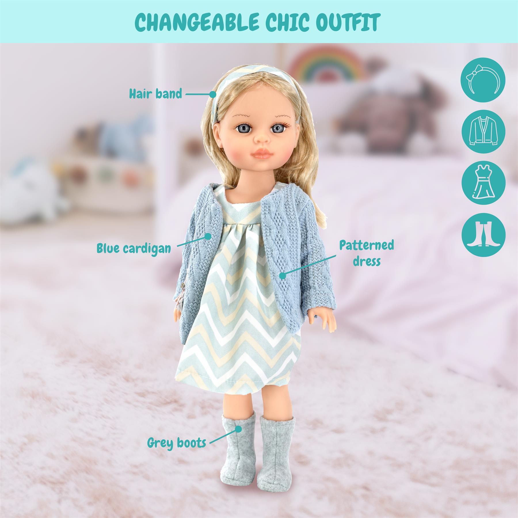 BiBi Fashion Doll "Olivia" (38 cm / 15") by BiBi Doll - The Magic Toy Shop