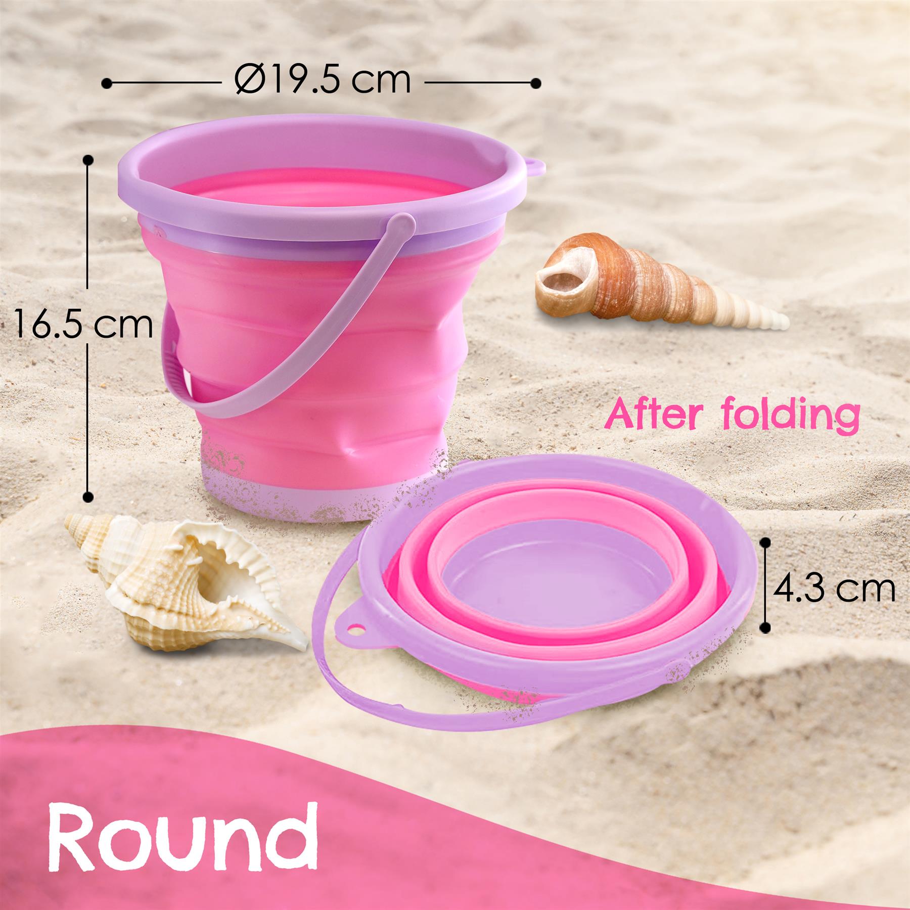 Collapsible Beach Buckets