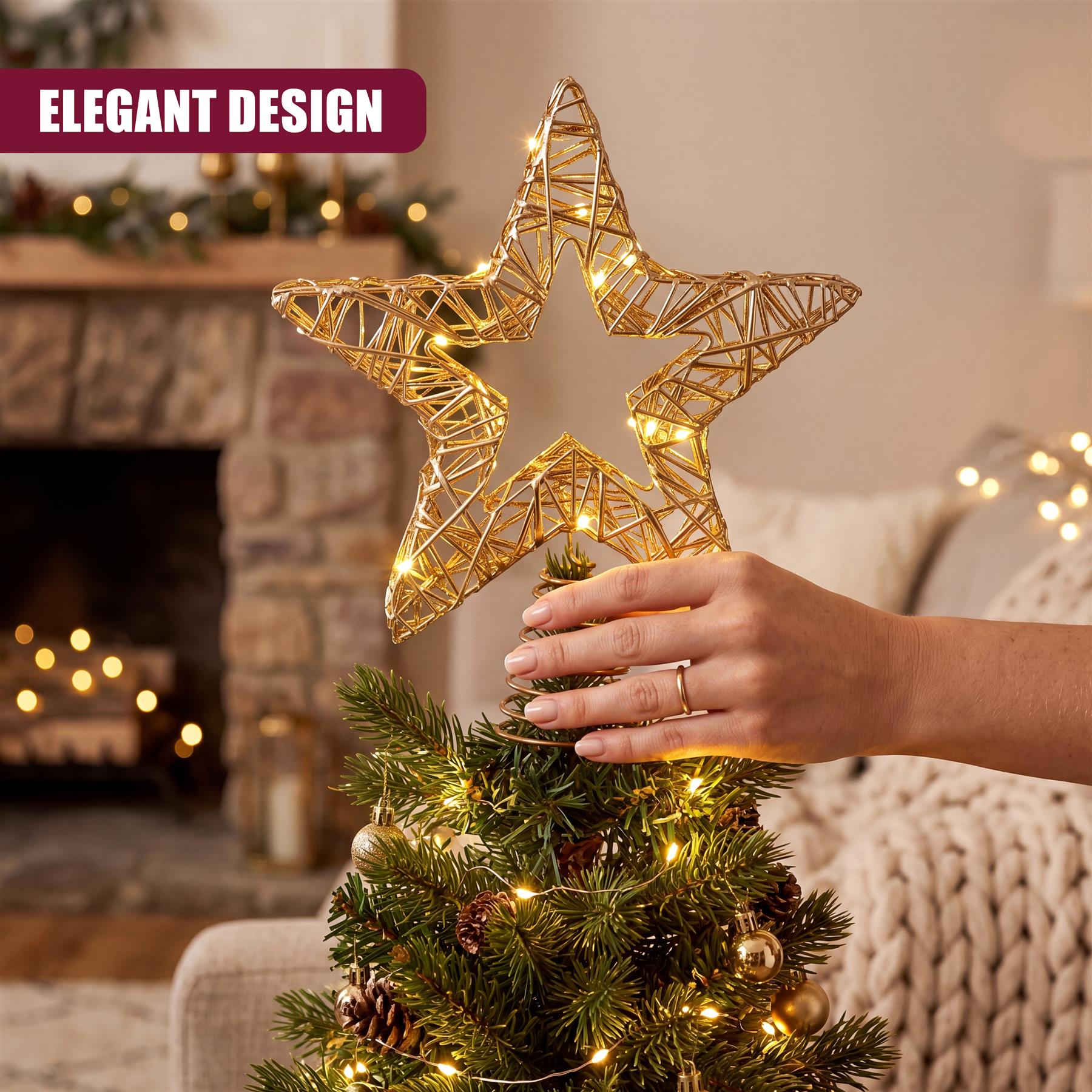 Christmas Star Tree Topper