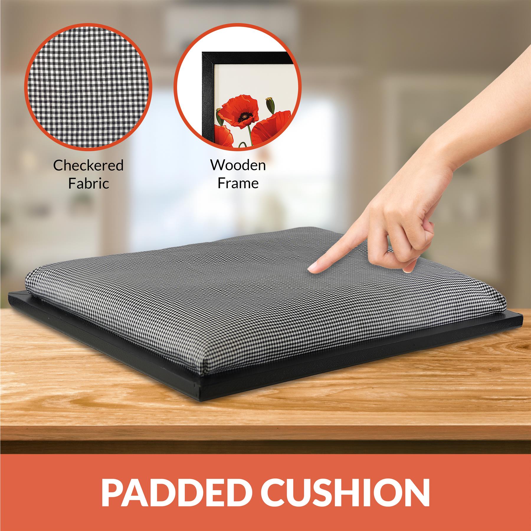 Lap Tray With Bean Bag Cushion (Poppies) by Geezy - The Magic Toy Shop