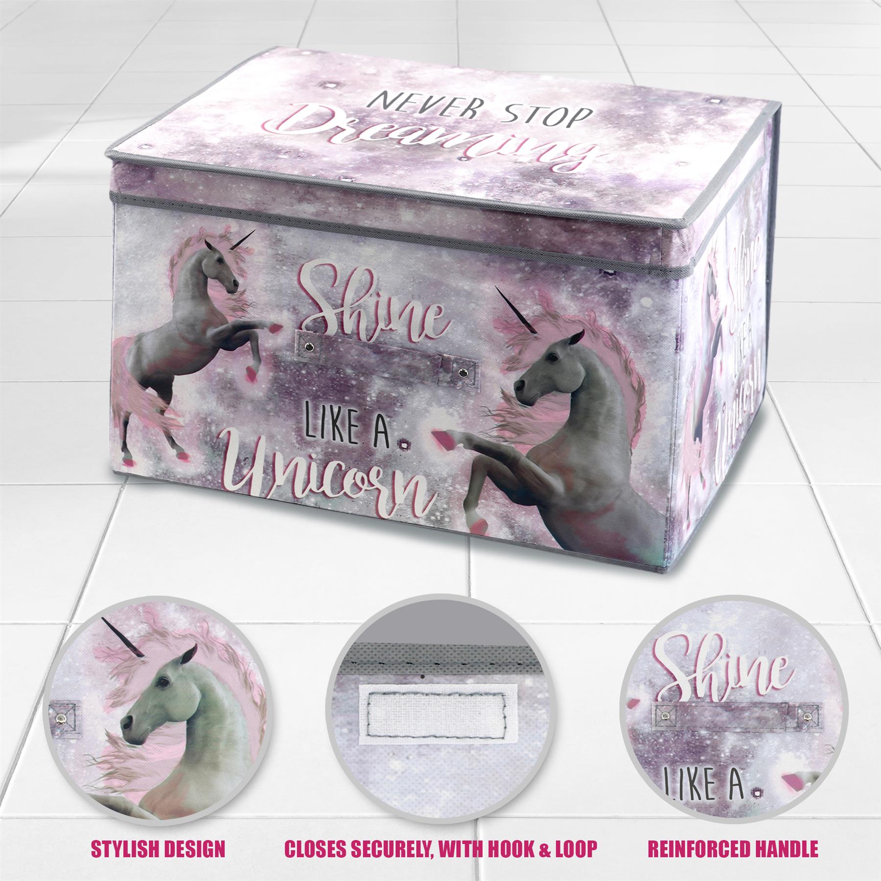Unicorns Large Storage Box by The Magic Toy Shop - The Magic Toy Shop