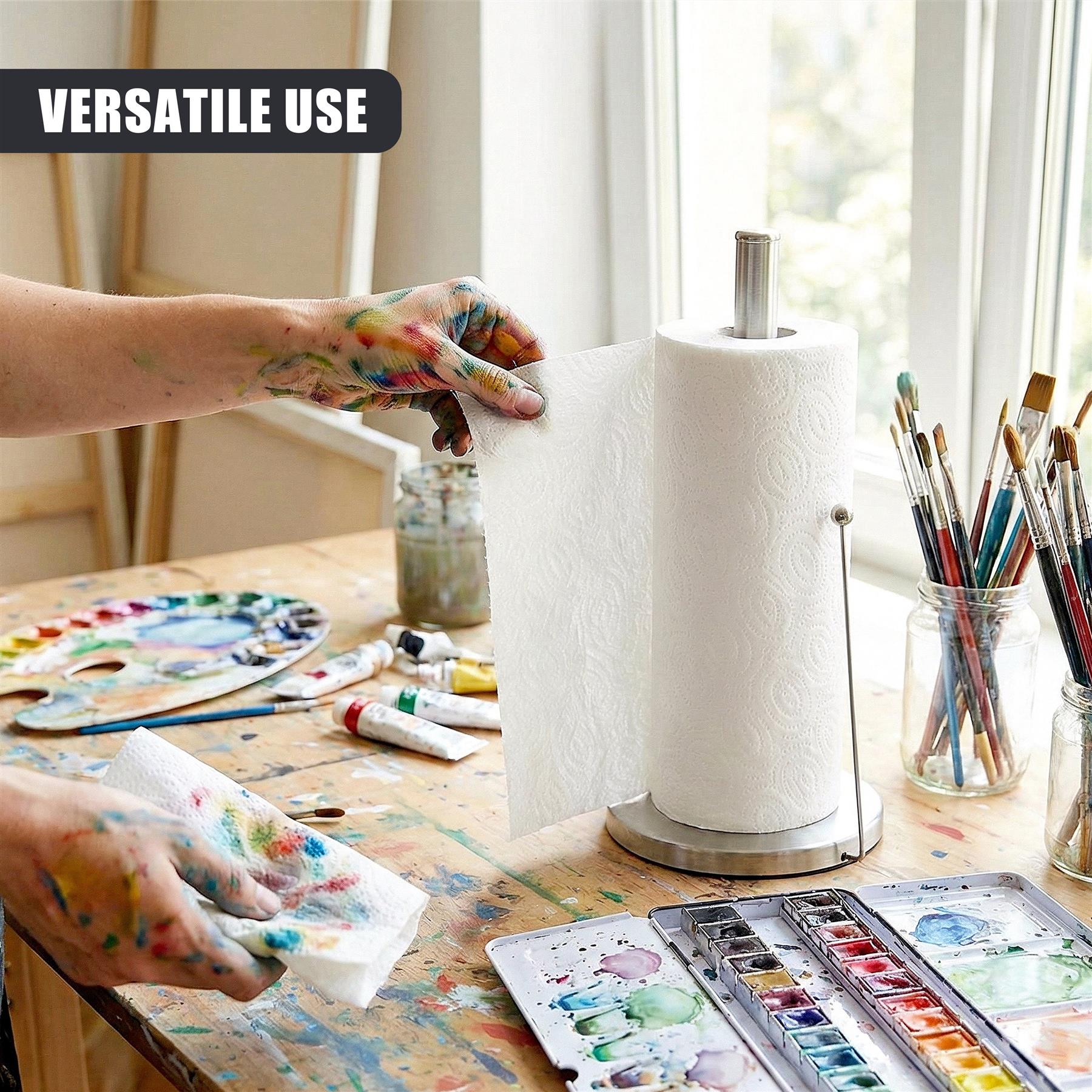 Kitchen Roll Holder with Tension Arm