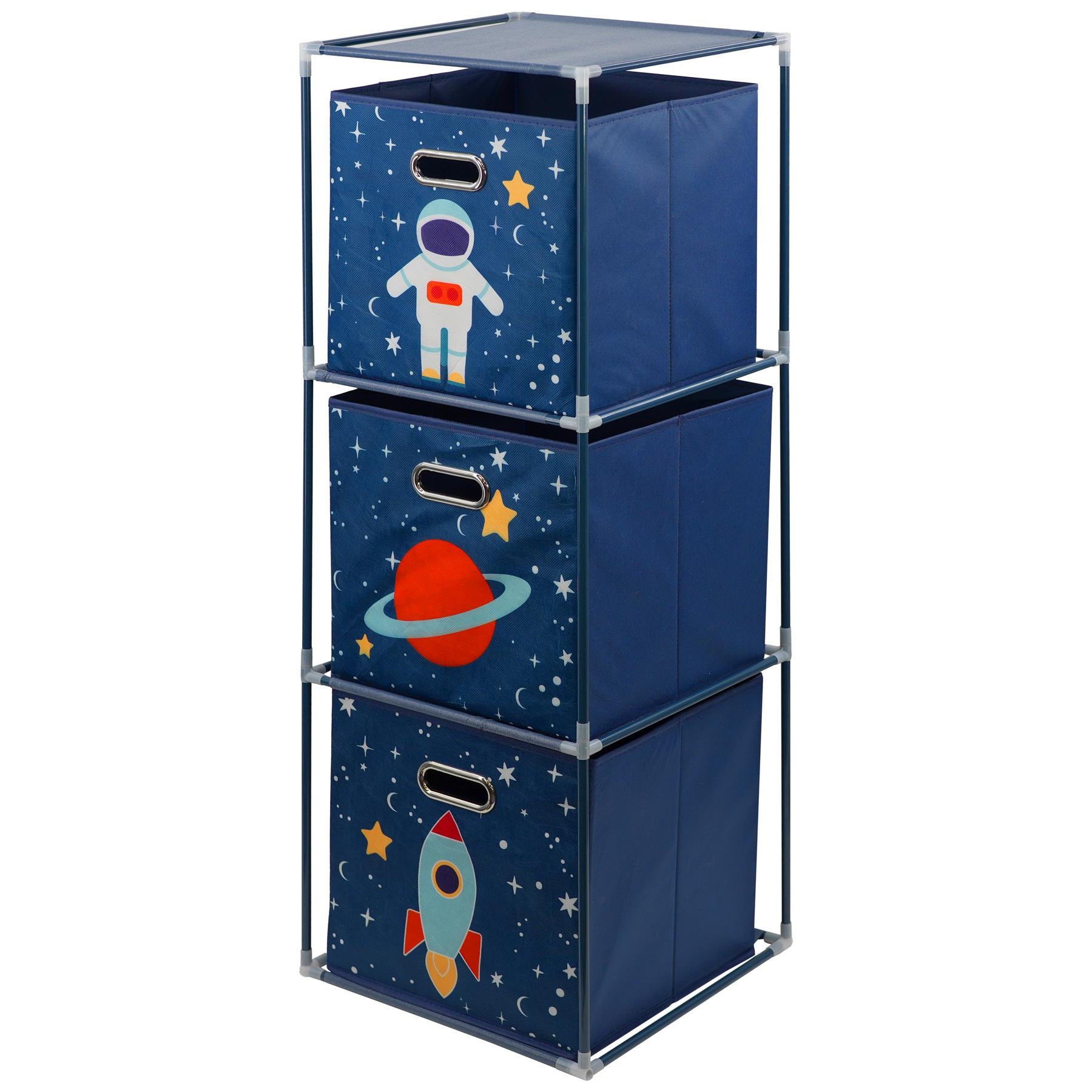 Kids Storage Cube Units, Space Theme