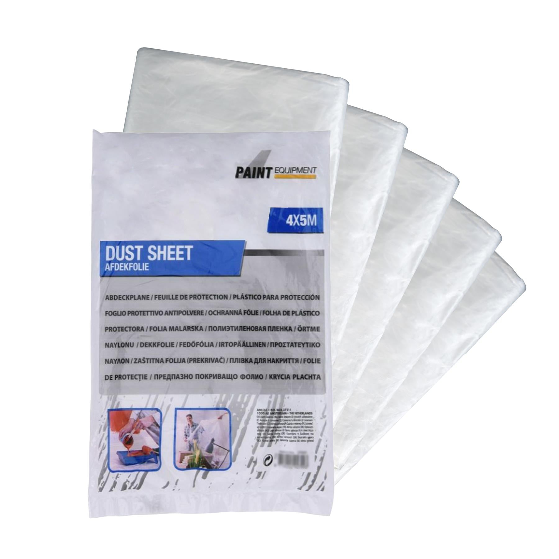 Clear Dust Sheets 4x5m - Set of 5 by GEEZY - The Magic Toy Shop