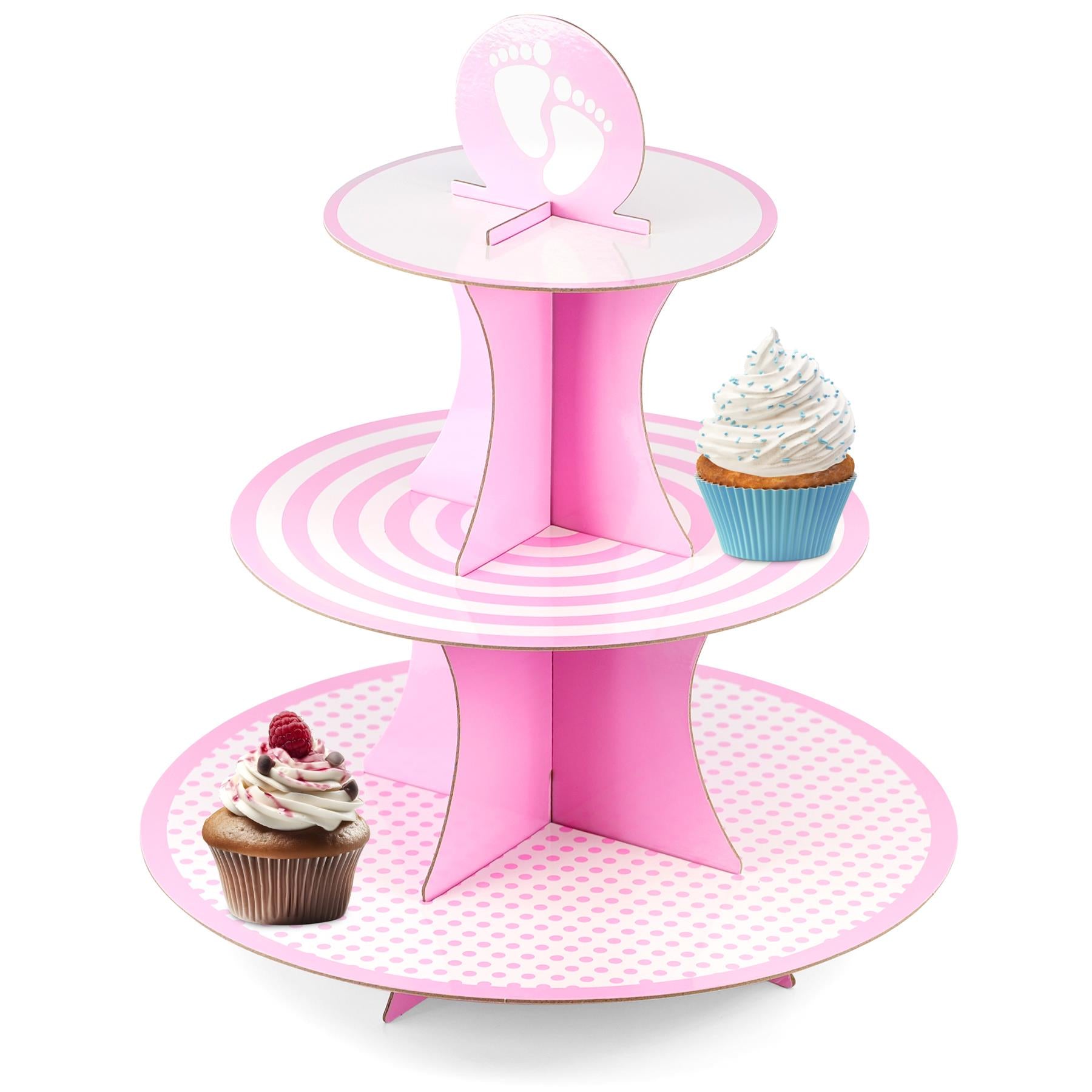 3 Tier Cardboard Cupcake Stand by GEEZY - The Magic Toy Shop