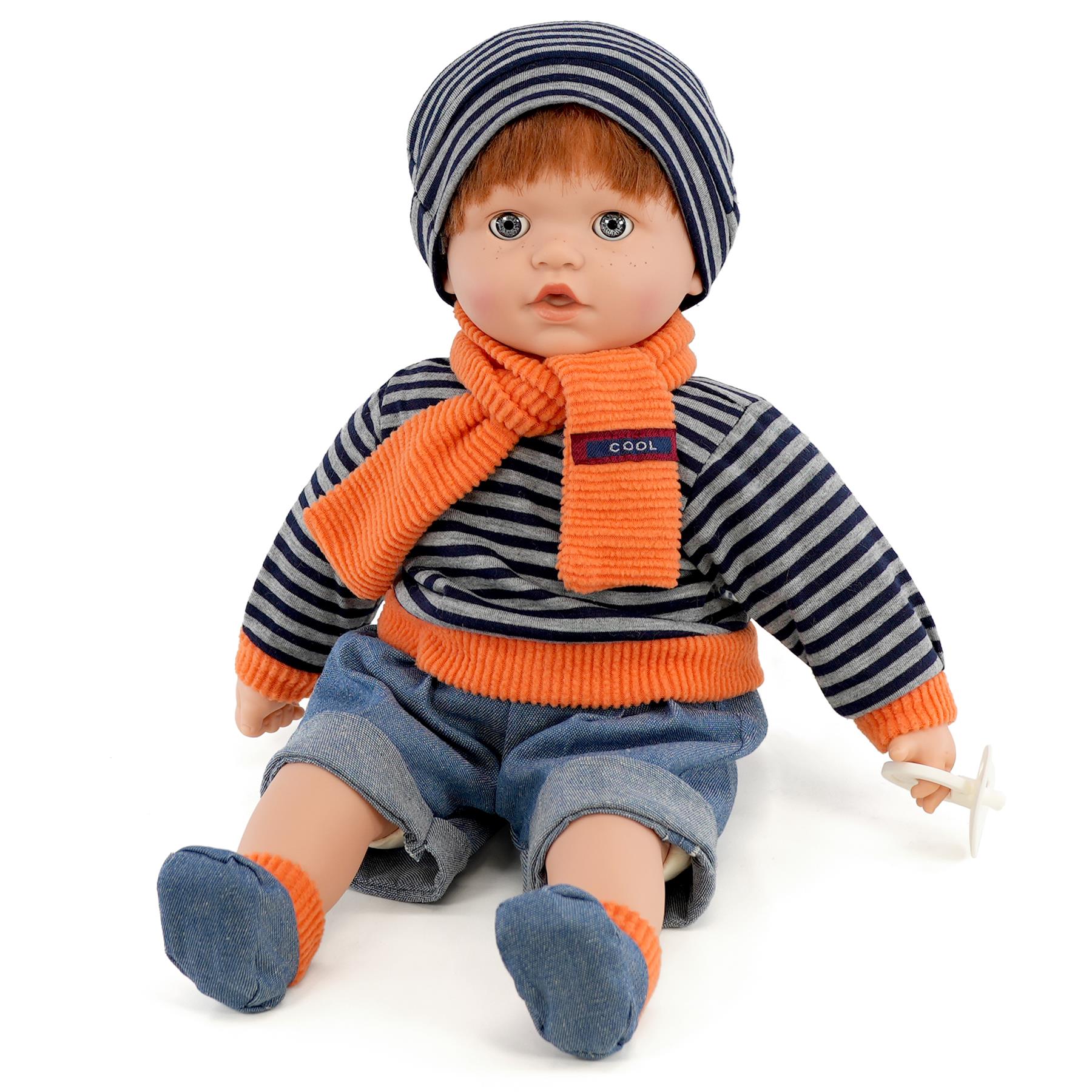 BiBi Sleeping Ginger Boy Doll (45 cm / 18") by BiBi Doll - The Magic Toy Shop
