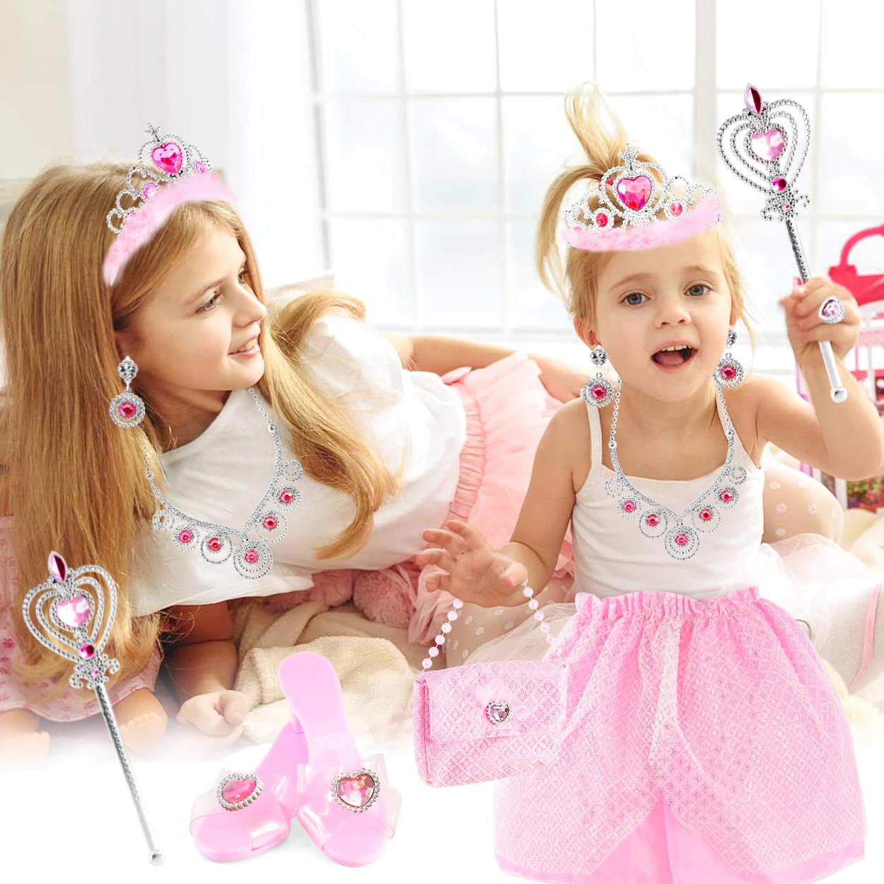 Princess Costume for Girls with Accessories by The Magic Toy Shop - The Magic Toy Shop