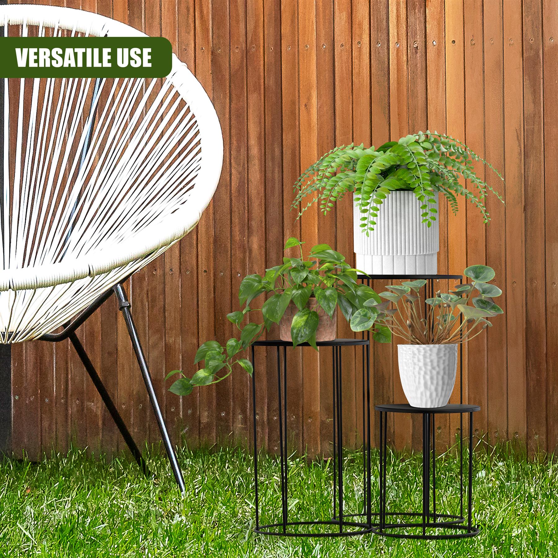 Indoor Plant Stands Set of 3 by GEEZY - The Magic Toy Shop