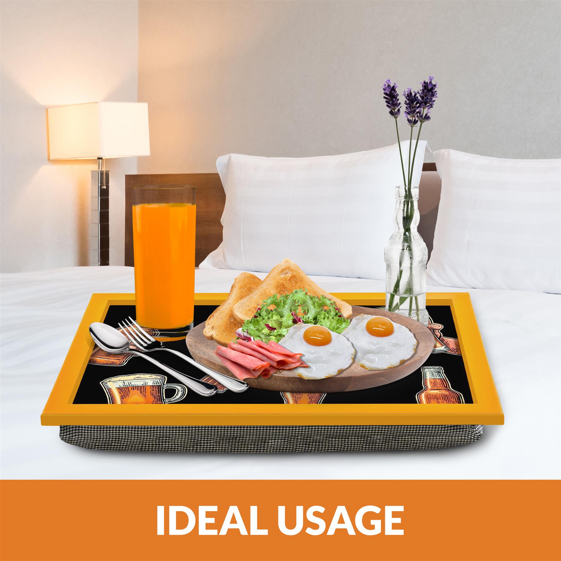 Lap Tray With Bean Bag Cushion (Brewhouse) by Geezy - The Magic Toy Shop