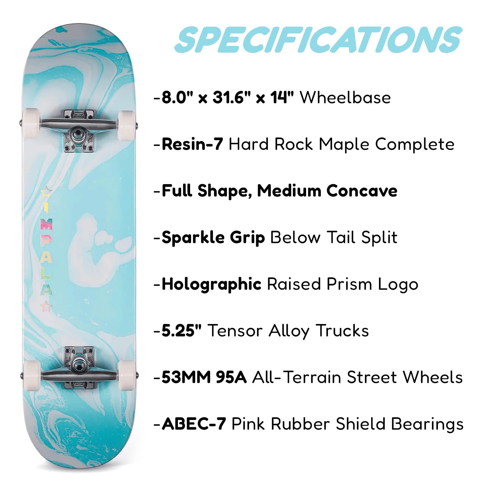 Impala Cosmos 8" Complete Skateboard by GEEZY - The Magic Toy Shop