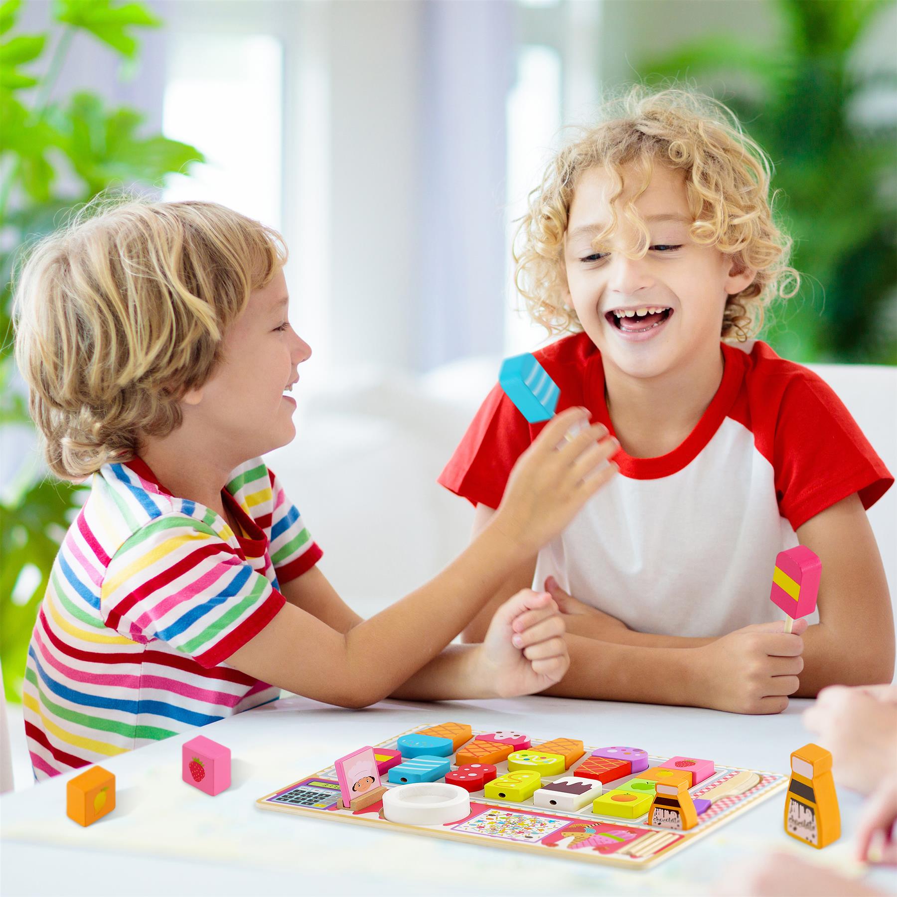 Kids Wooden Ice Cream Shop Set Role Play Toys by The Magic Toy Shop - The Magic Toy Shop