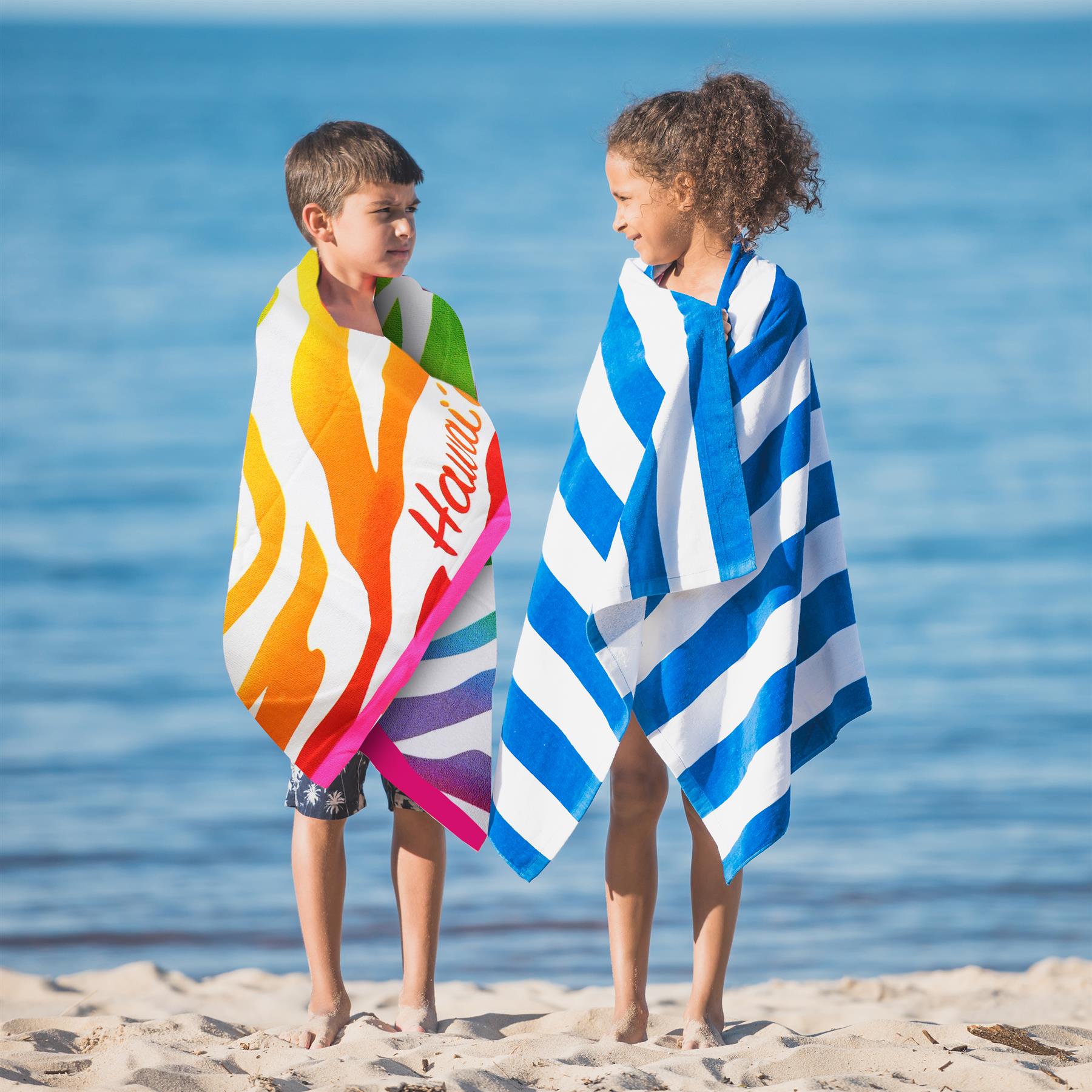 Beach Bath Towel Hawaii Design Microfibre Towel by GEEZY - The Magic Toy Shop