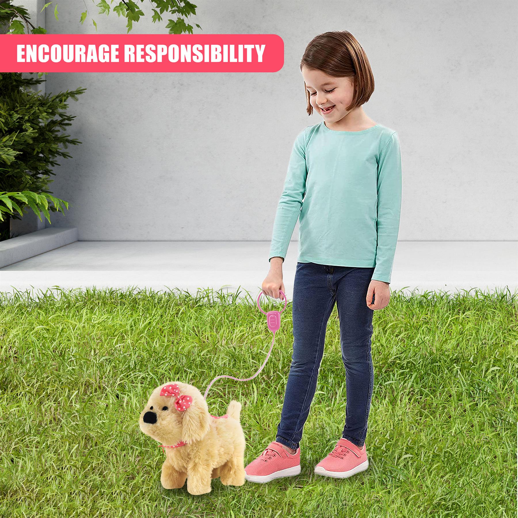 Fluffy Plush Walking & Talking Dog Toy by The Magic Toy Shop - The Magic Toy Shop
