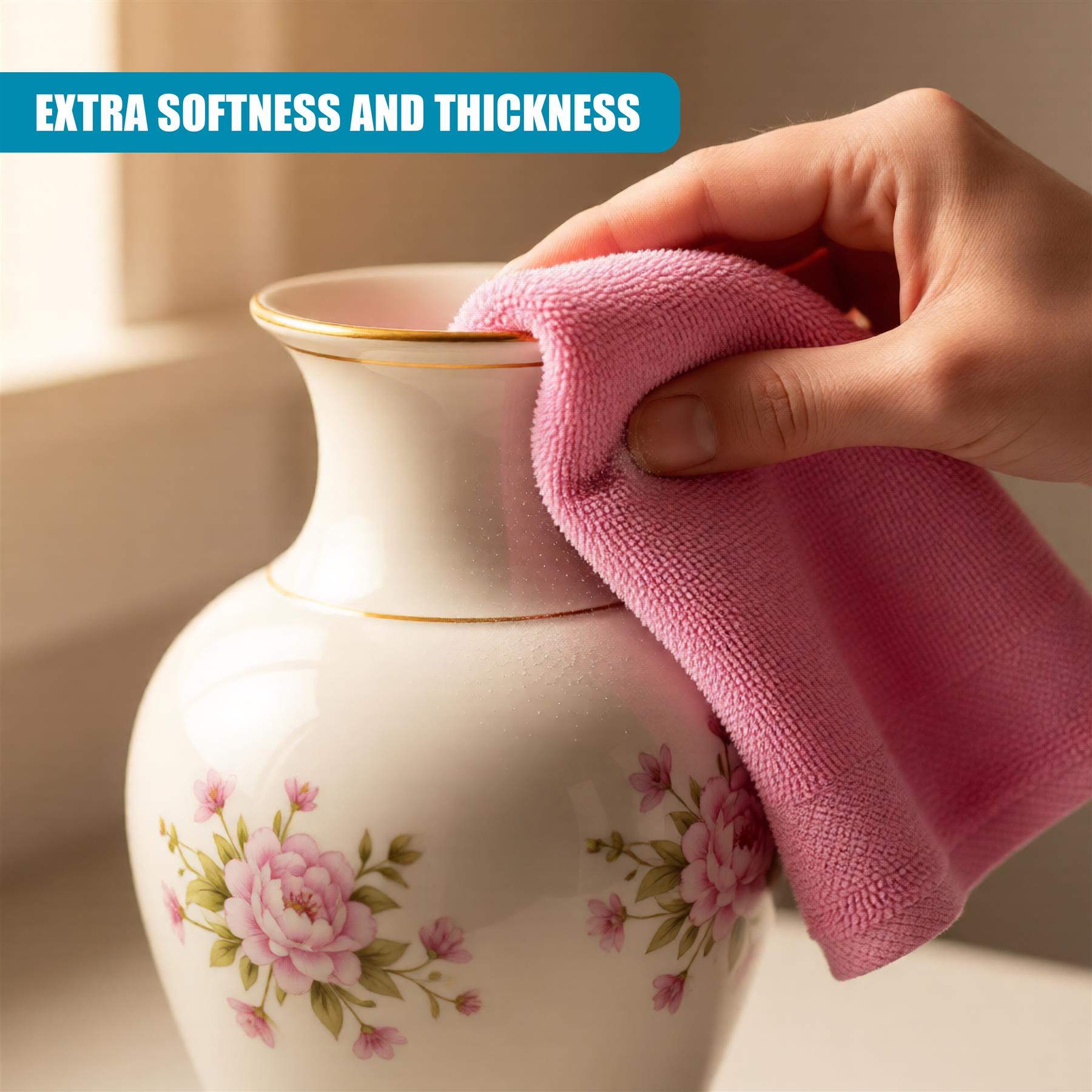 Set Of 10 Microfibre Cleaning Cloths